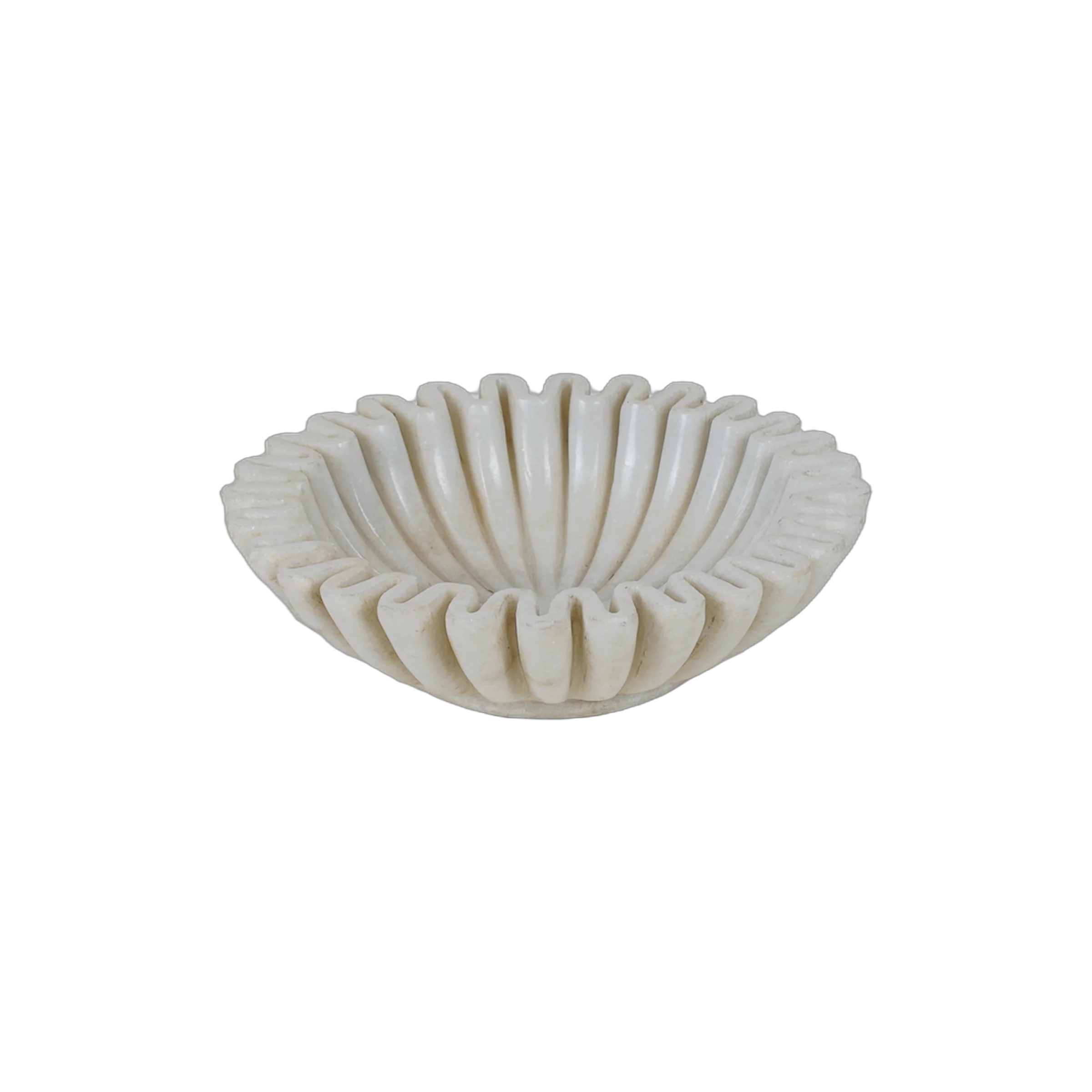 Makrana - Coupe en marbre blanc sculpté n°11 - vue 3
