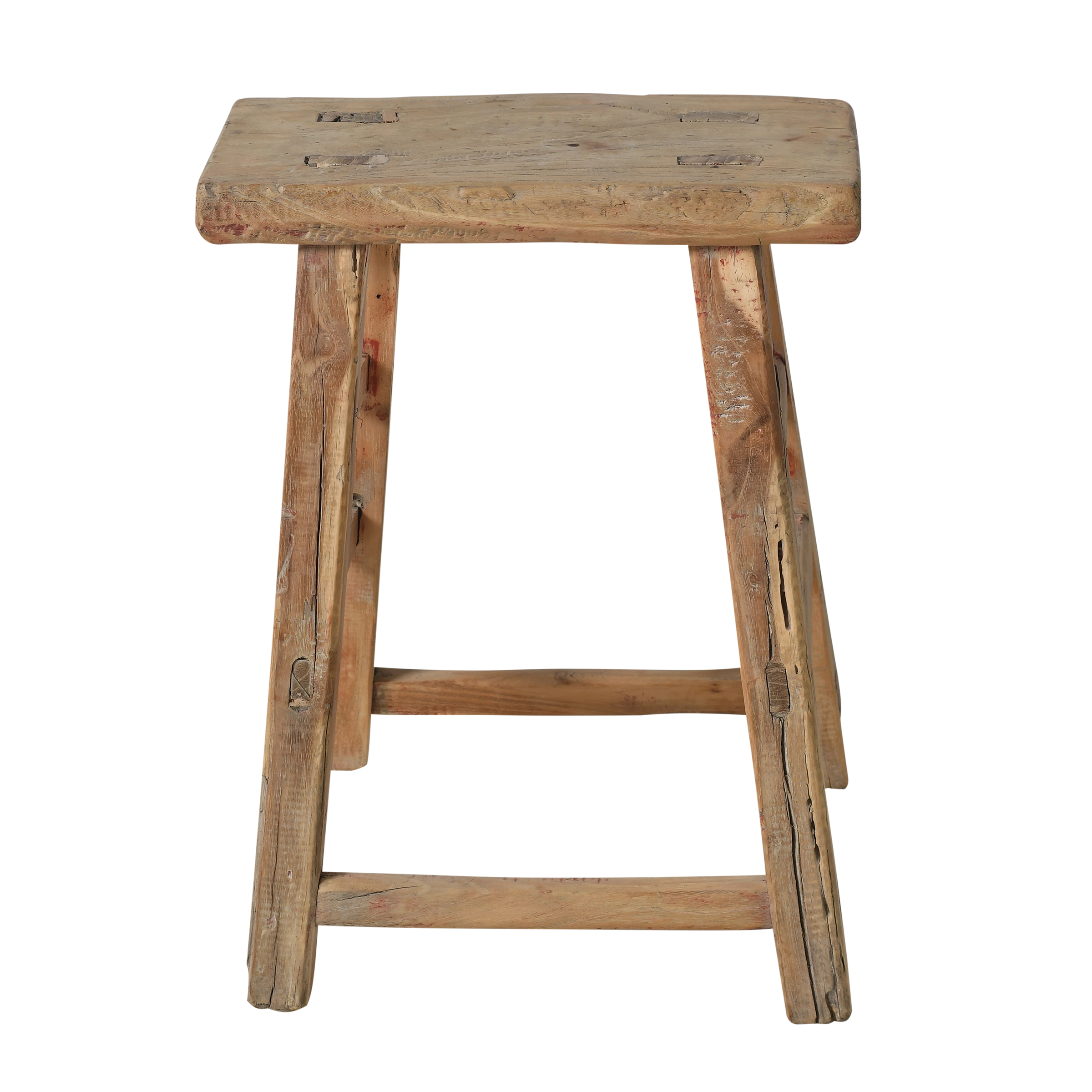 Zao - Tabouret chinois ancien en orme n°24