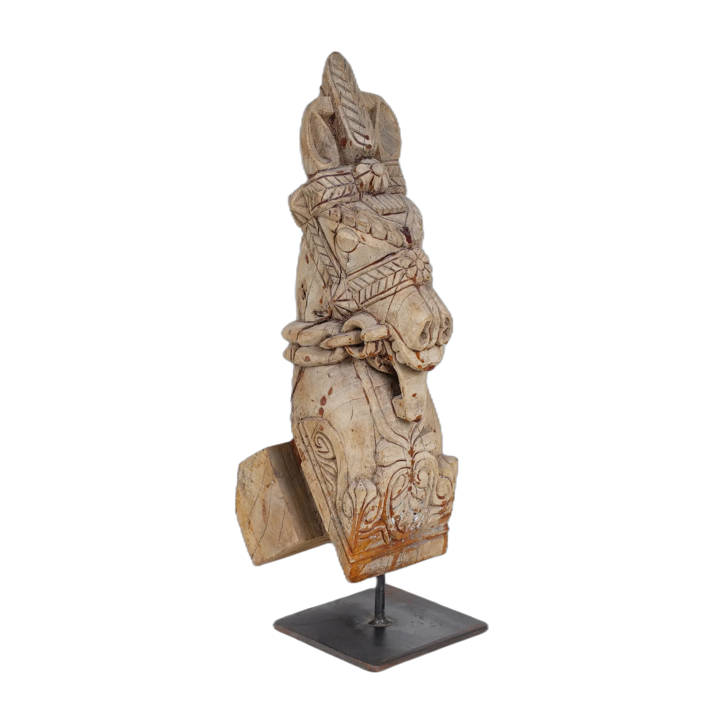 Ashva - Protomé de cheval en bois n°31 - vue 5