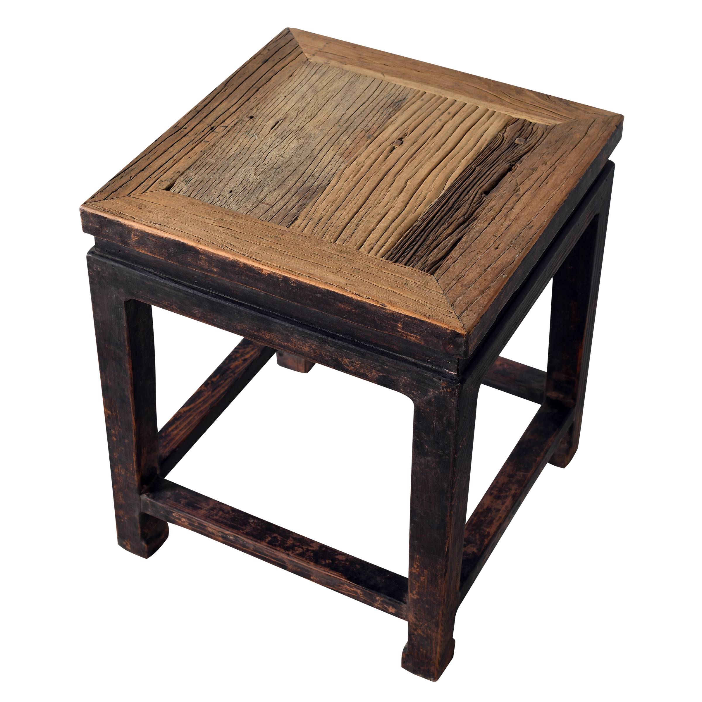 Yunfu – Table d’appoint chinoise ancienne en orme n°1 - vue 2