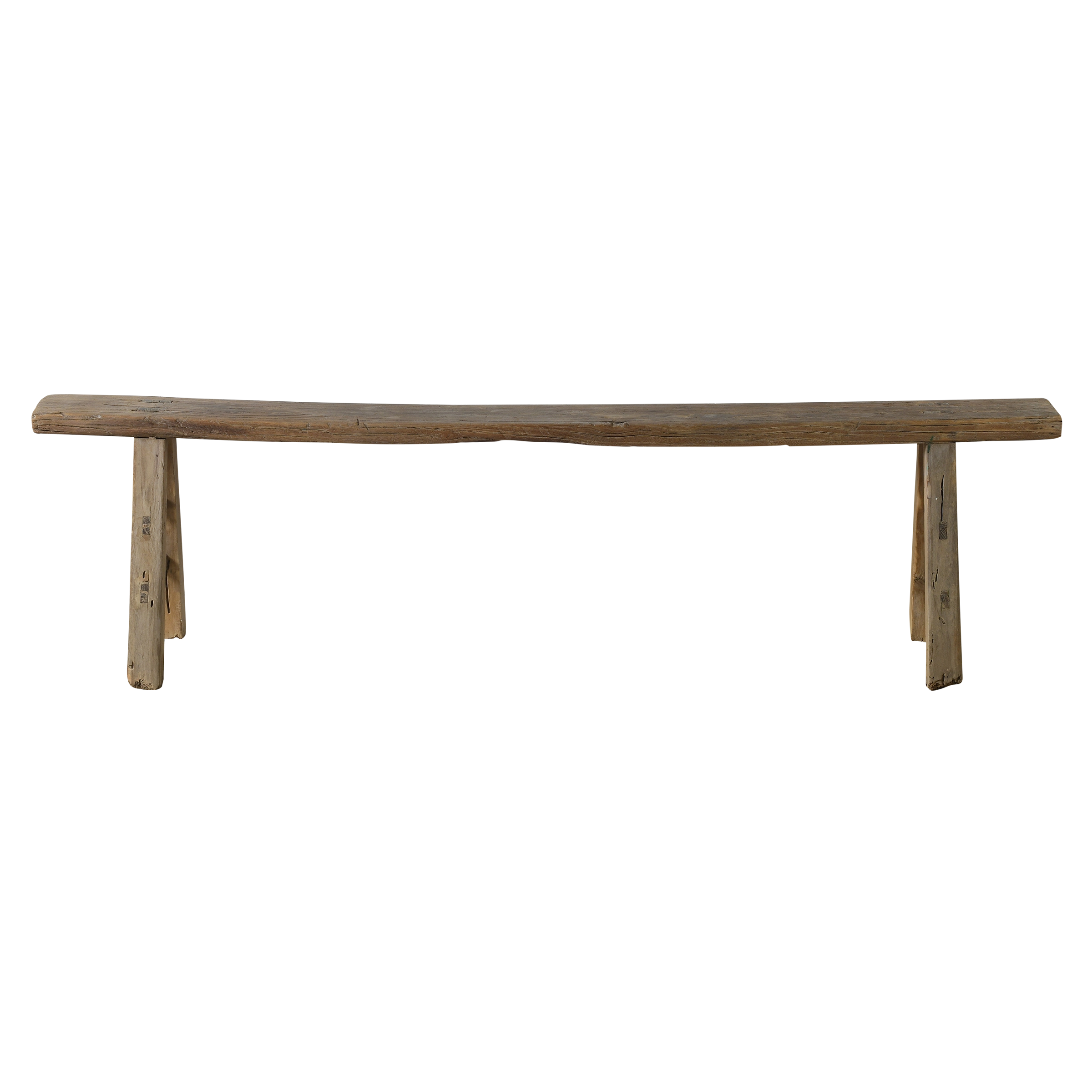 Yun - Ancien banc fin chinois en orme n°28