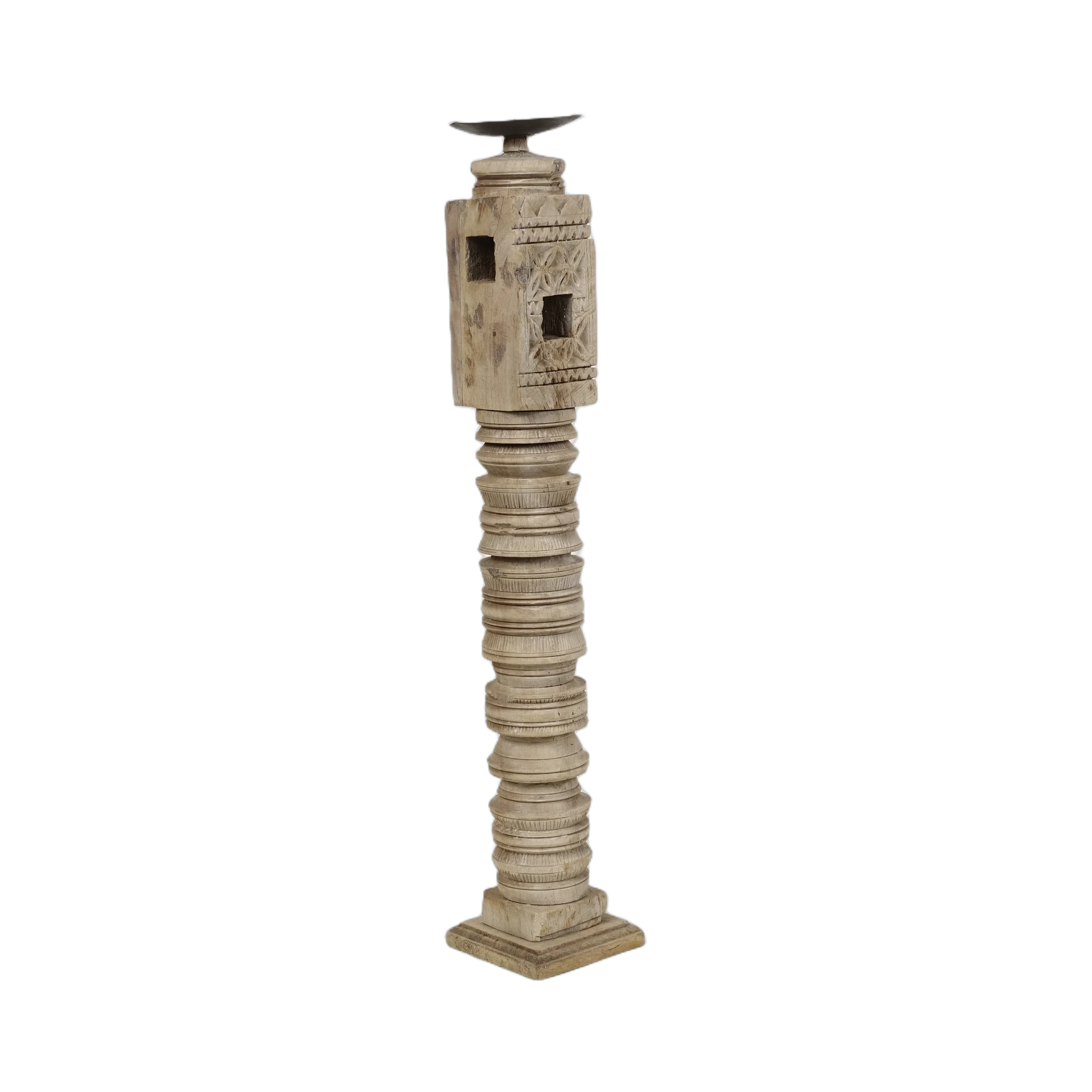 Rajvansh - Bougeoir en bois n°4