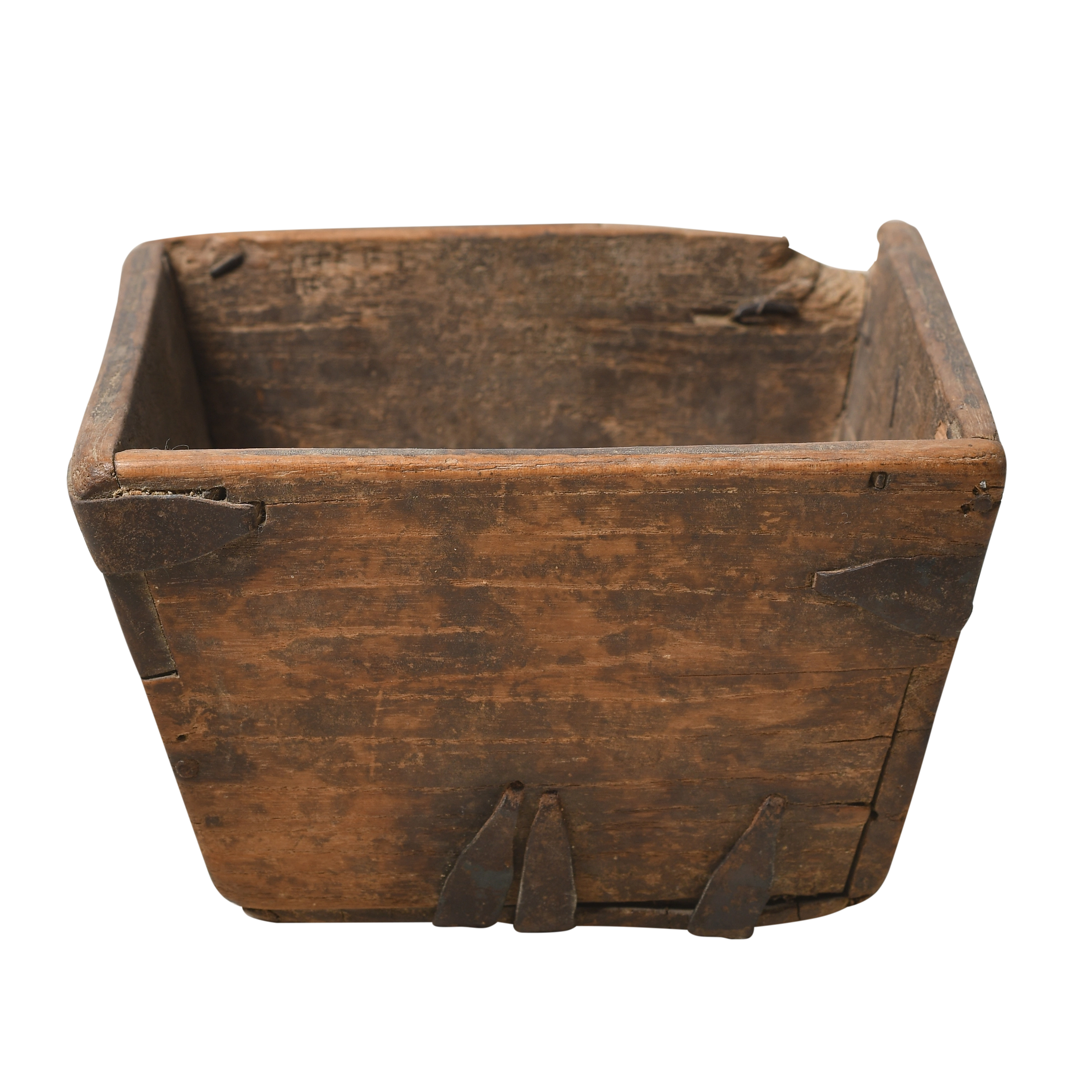 Jian - Panier carré en pin ancien n°3