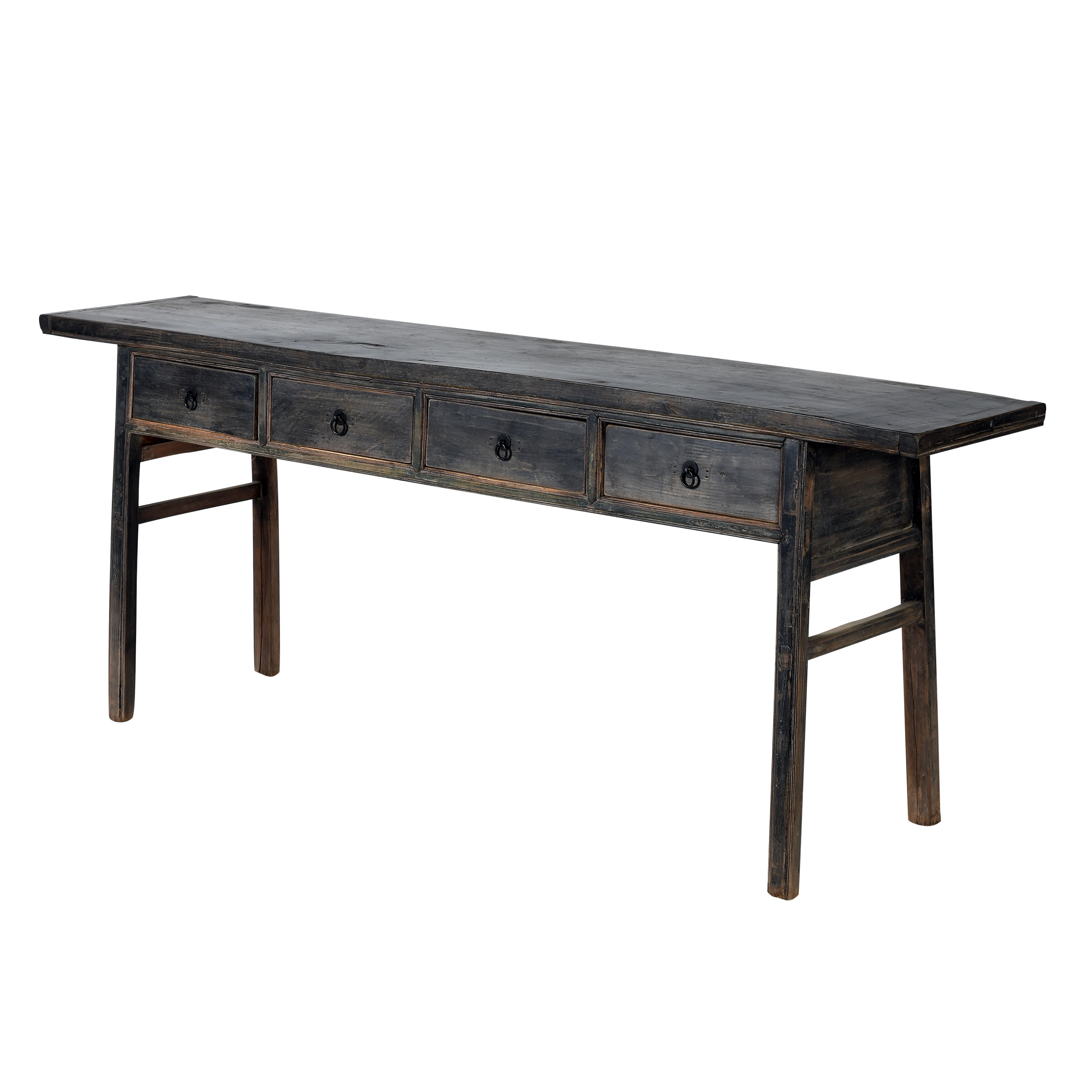 Moyi - Console chinoise ancienne à tiroirs en orme n°1