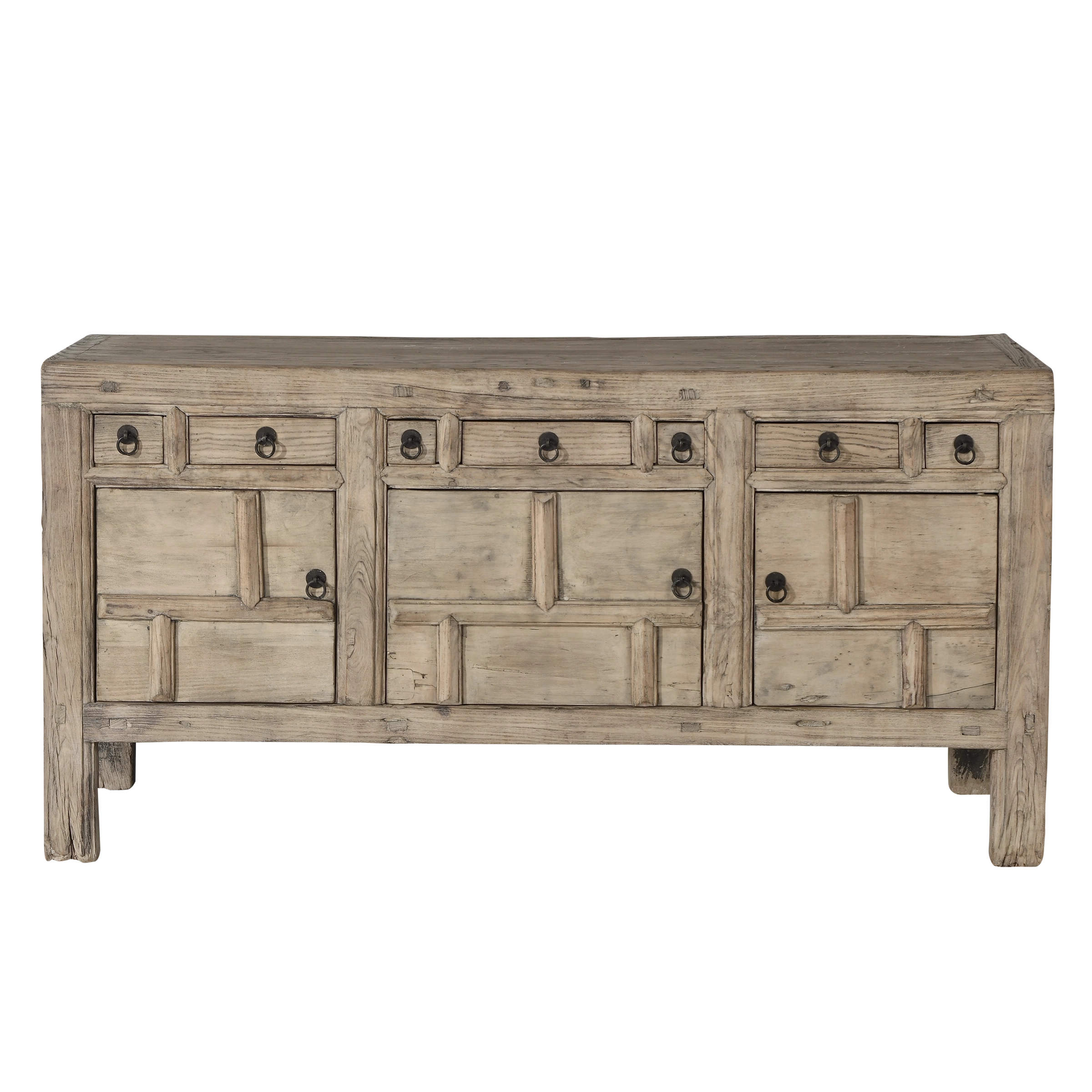 Qingdao - Buffet chinois ancien en orme massif n°48