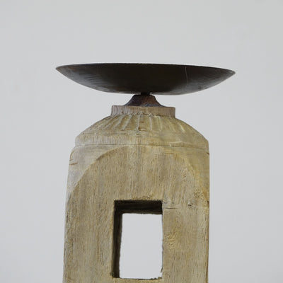 Dharni - Wooden candle holder n ° 2