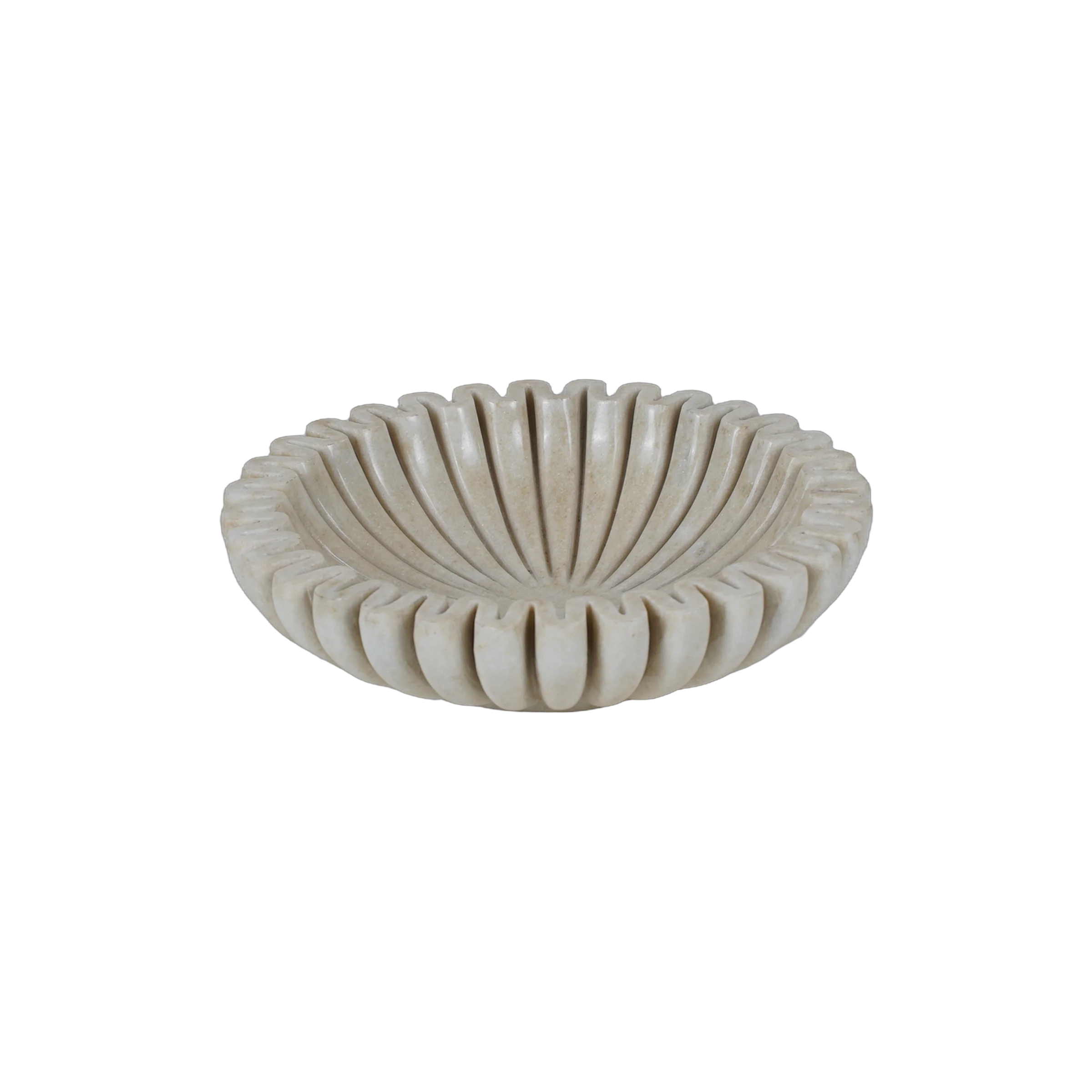 Makrana - Coupe en marbre blanc sculpté n°13 - vue 4