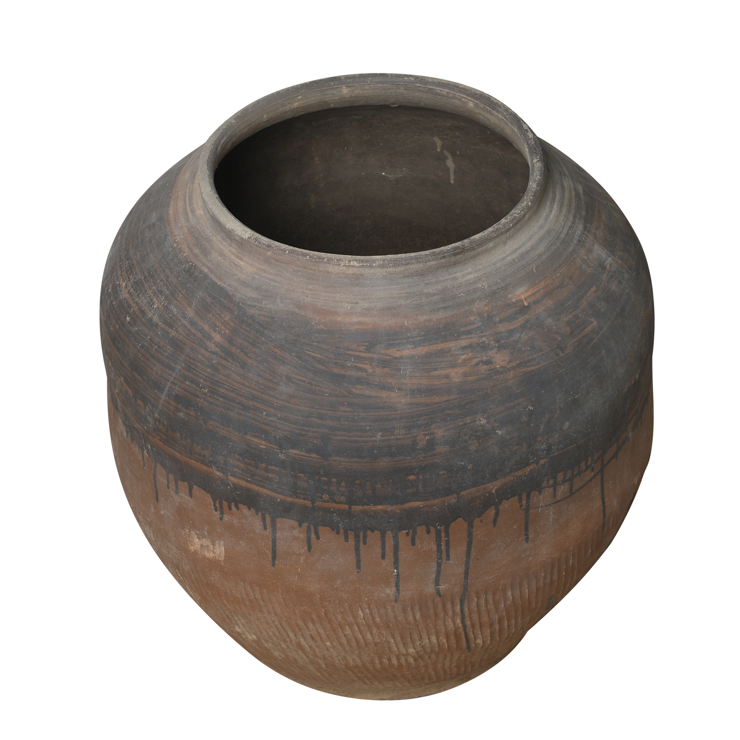 Shantou – Grand pot ancien chinois en terre cuite n°2 - vue 2