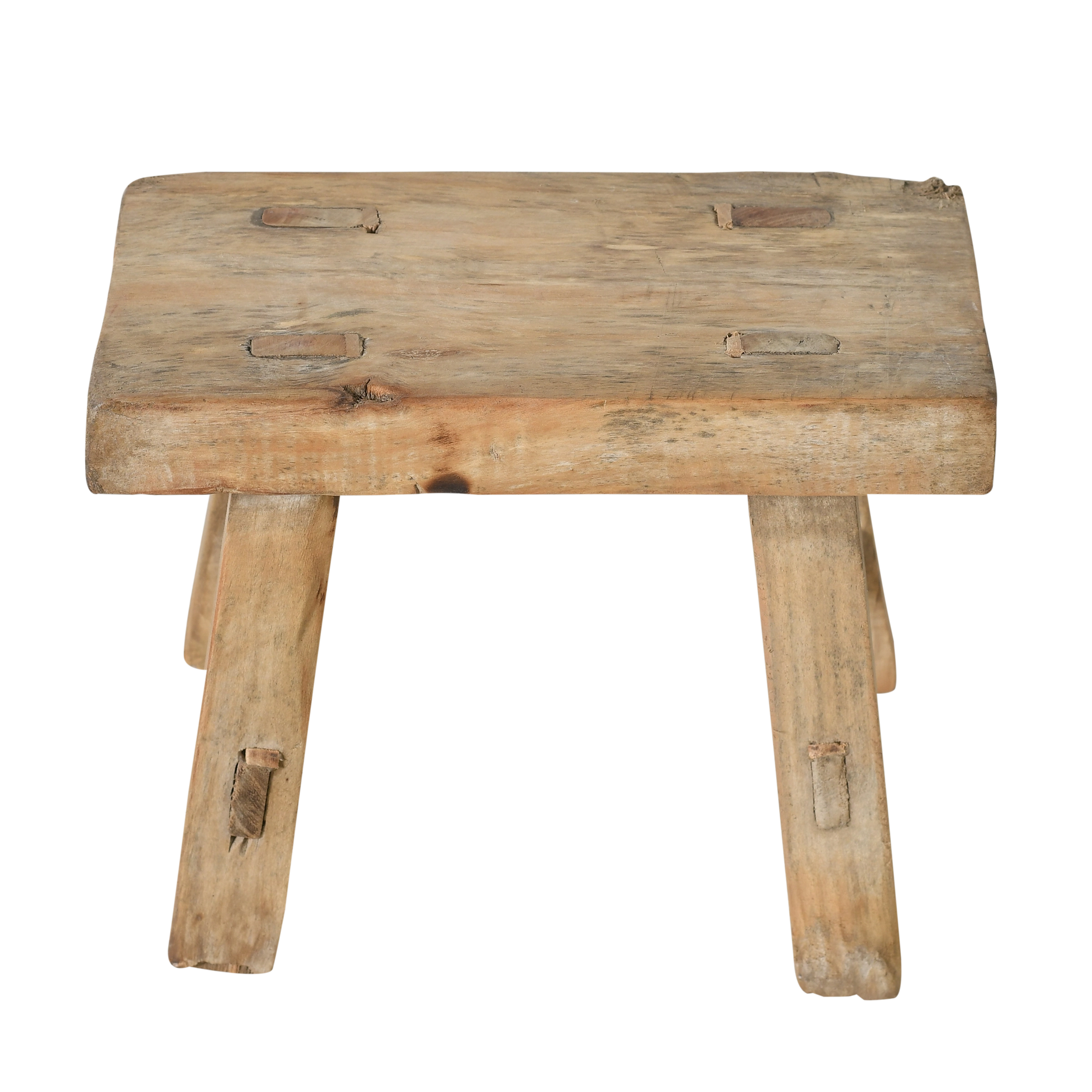 Nuo - Mini tabouret ancien en orme n°31
