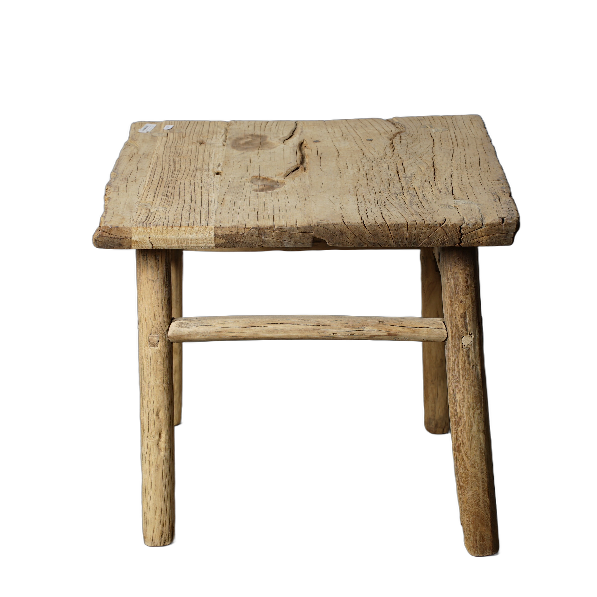 Jining - Table d'appoint carrée en orme n°1