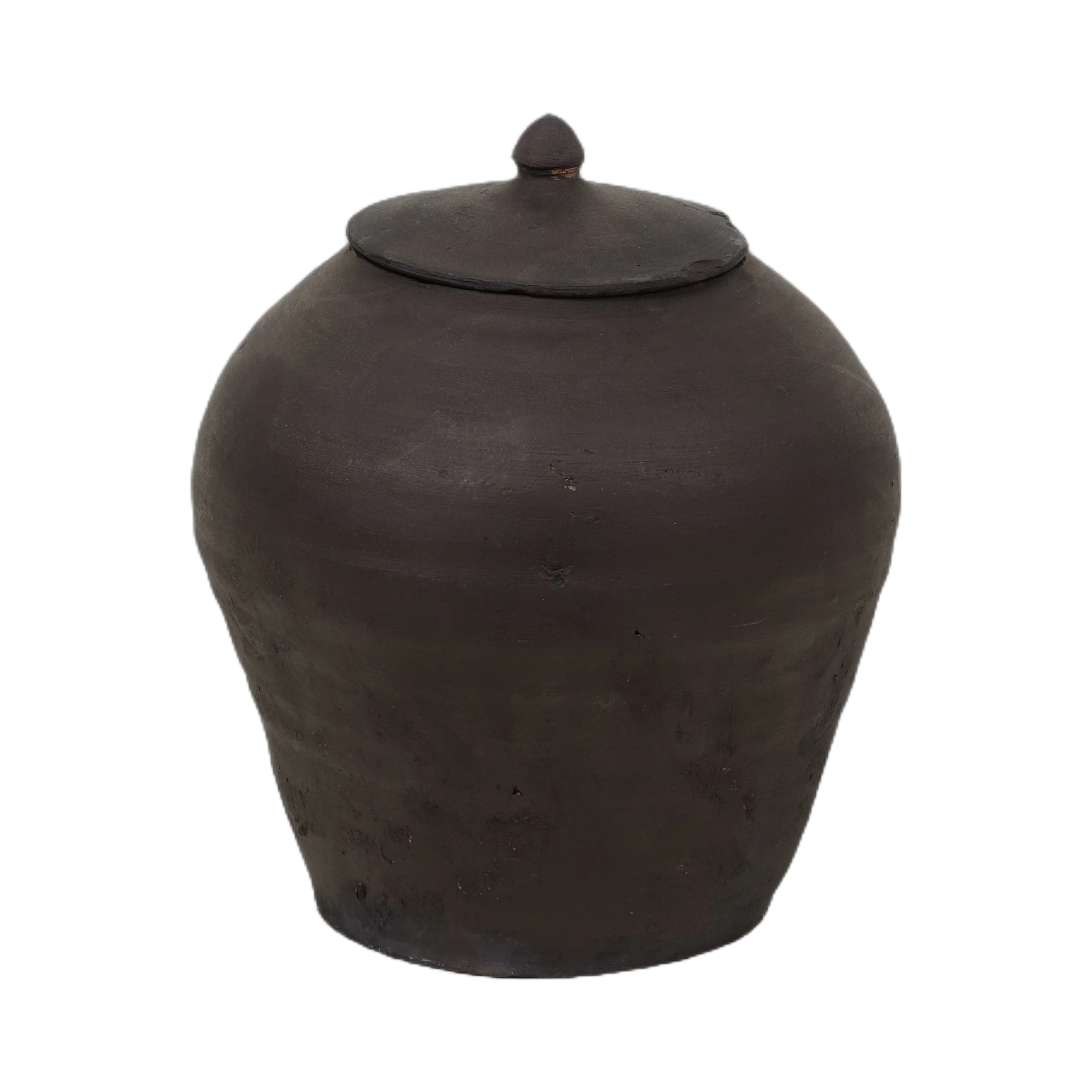 Mian - Pot d'apothicaire en terre cuite à couvercle n°1