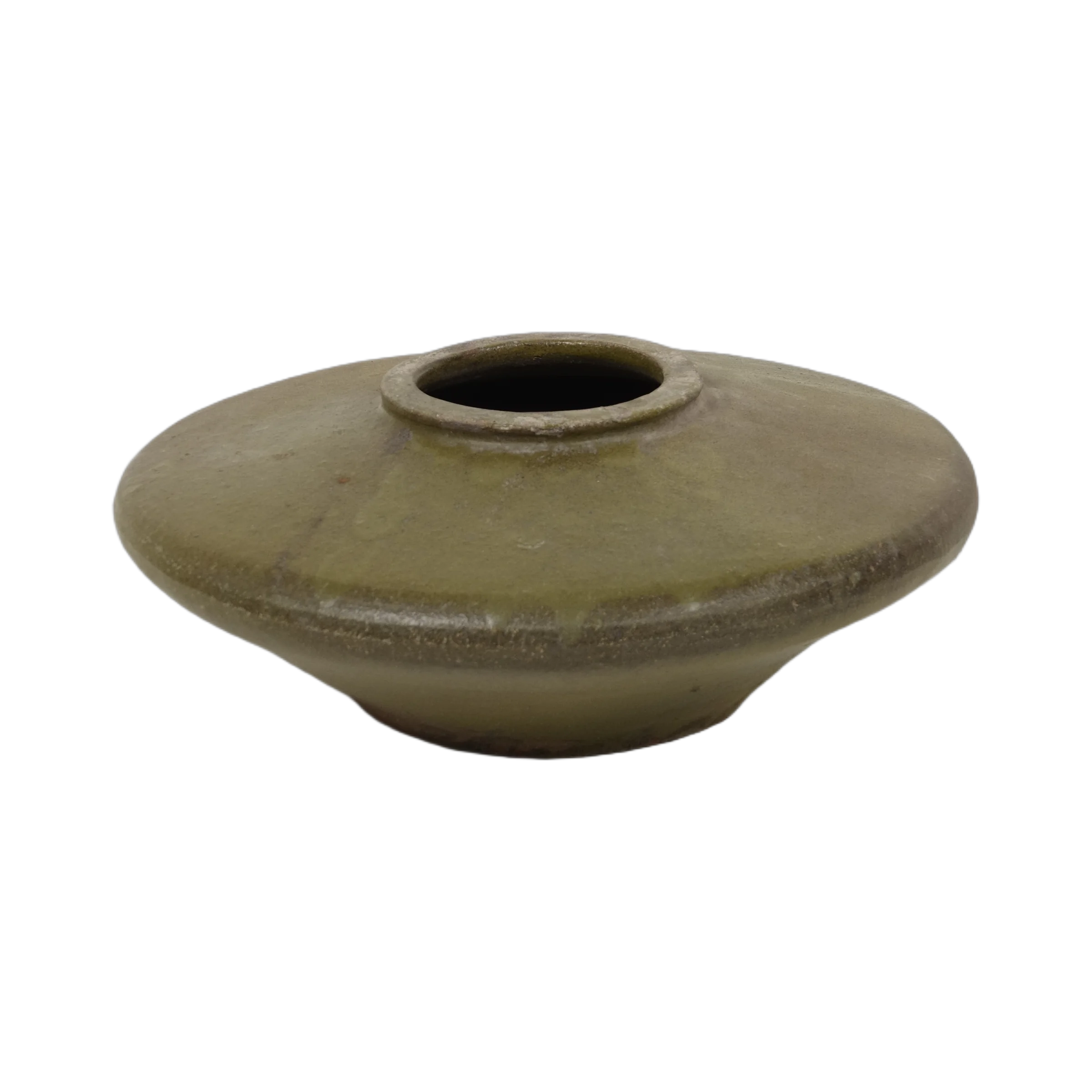 Huai – Jarre plate en grès vernissée n°2