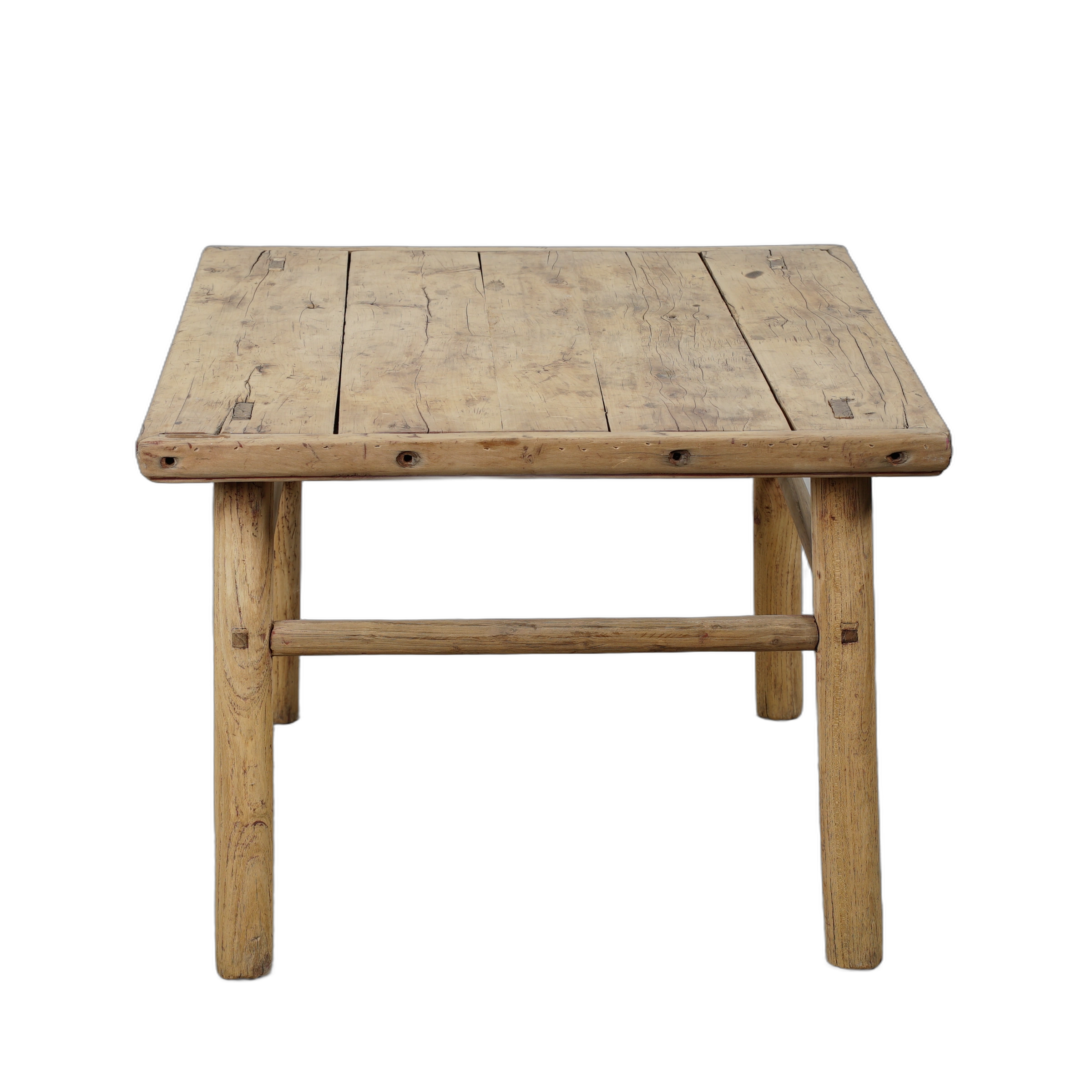 Jining - Table d'appoint carrée en orme n°4