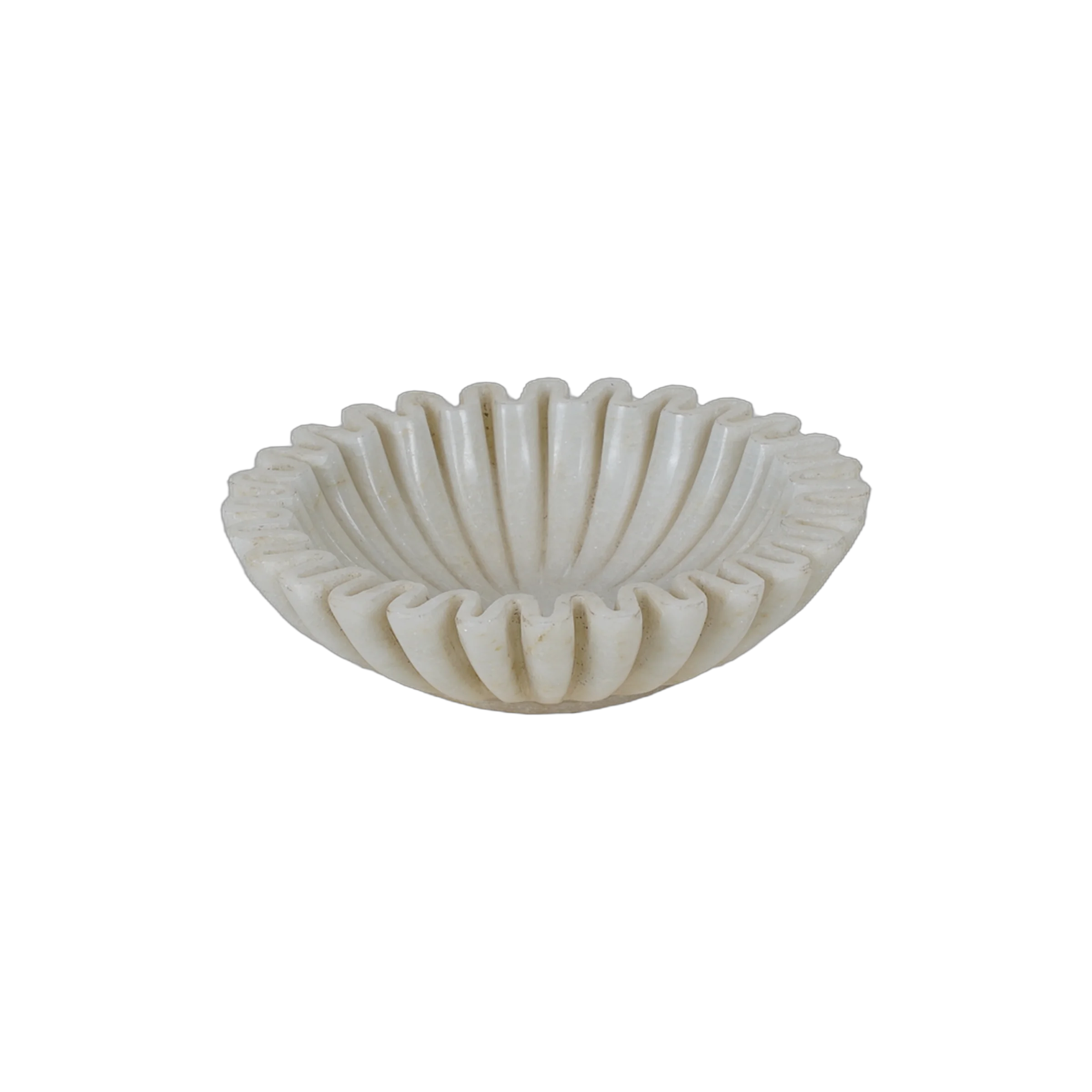 Makrana - Coupe en marbre blanc sculpté n°10 - vue 2