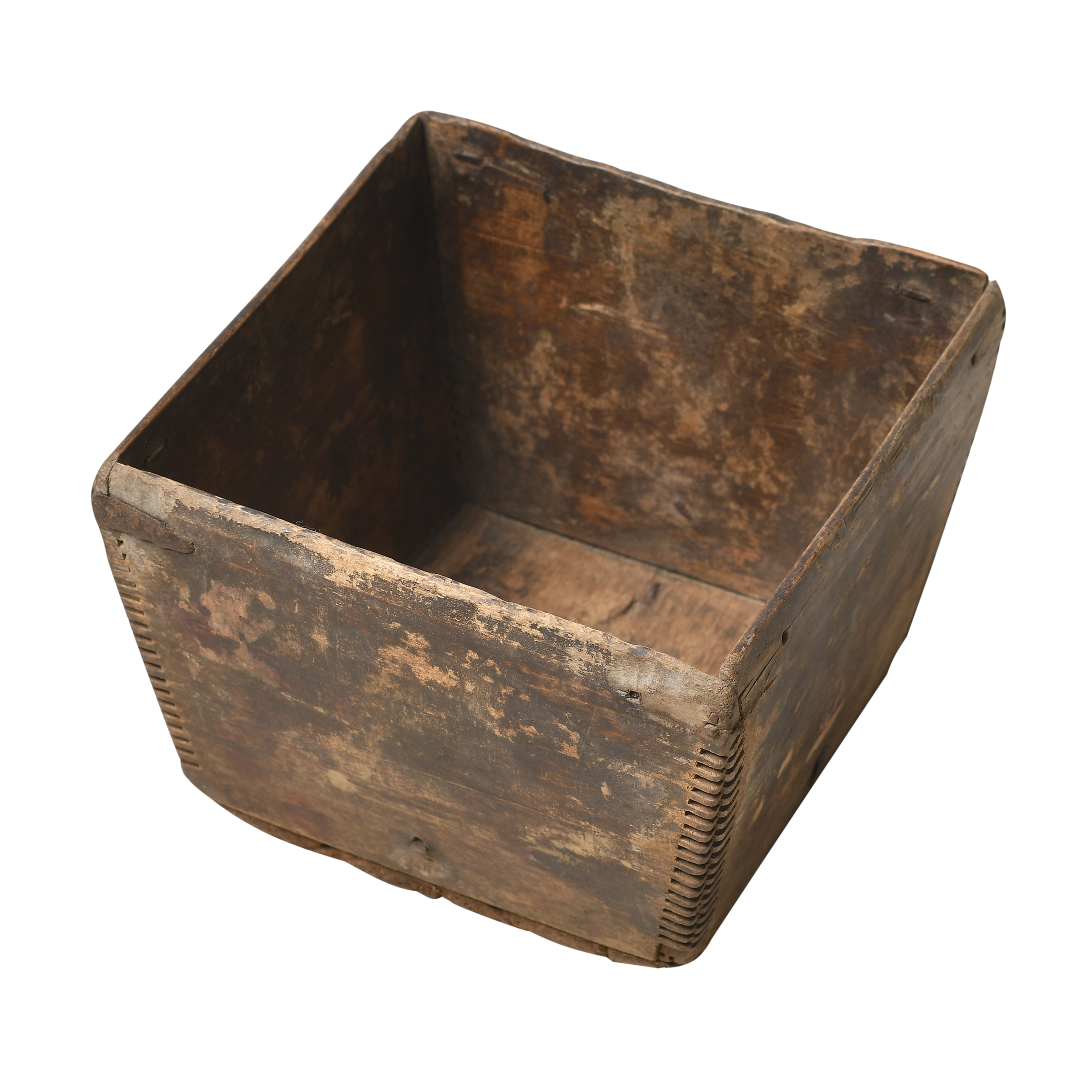 Jian - Panier carré en pin ancien n°8 - vue 2