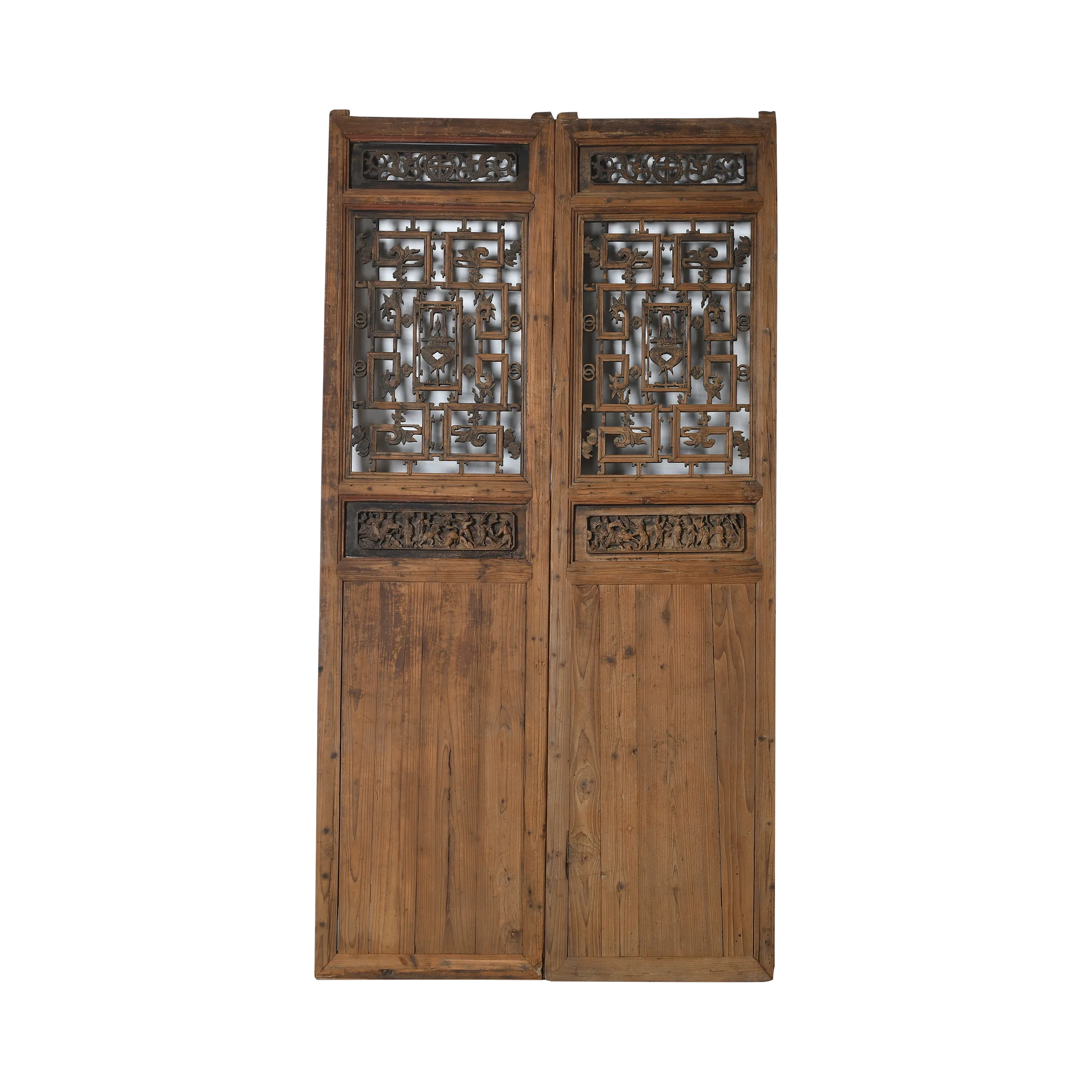 Suzhou - Porte chinoise ancienne en pin n°2