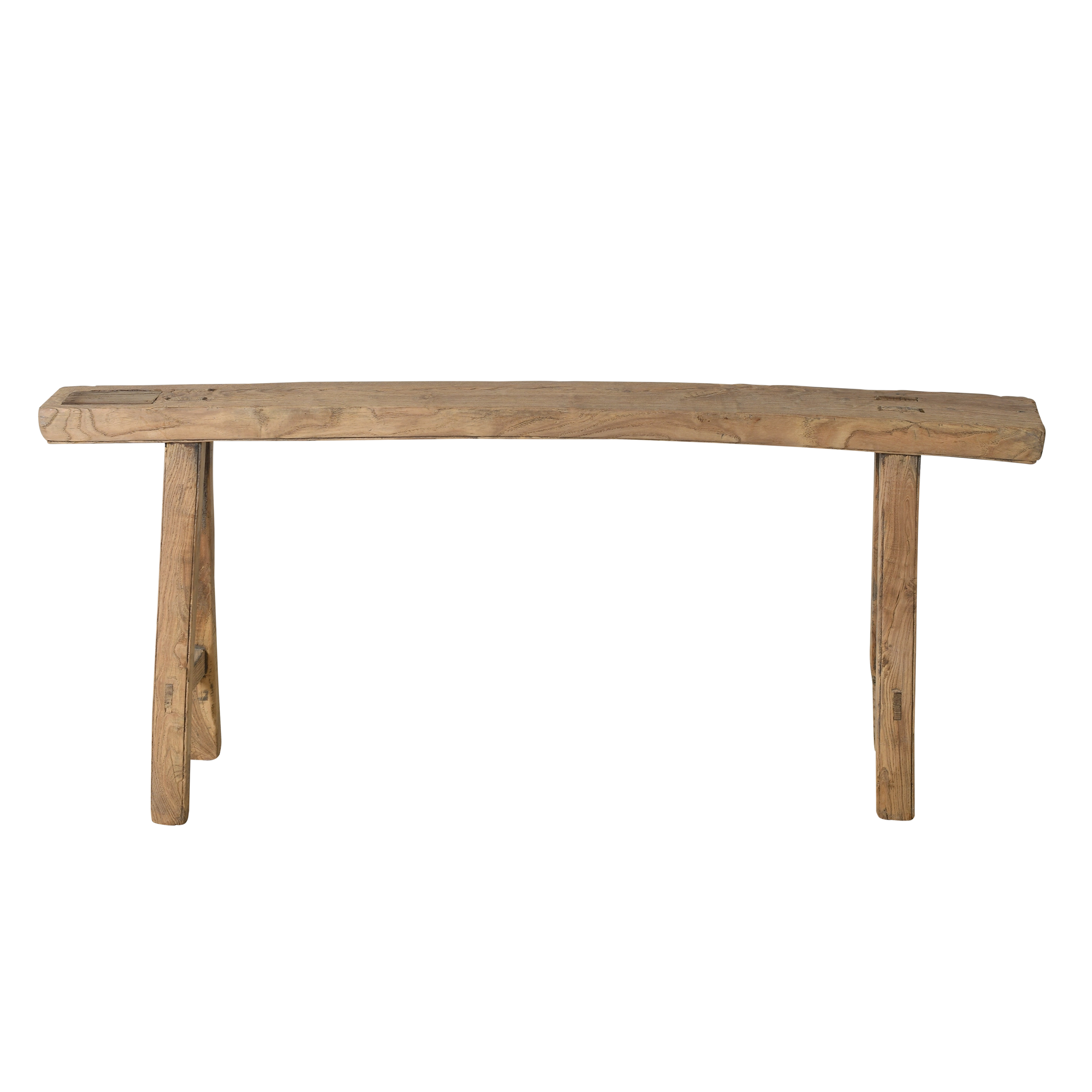 Yun - Ancien banc fin chinois en orme n°17