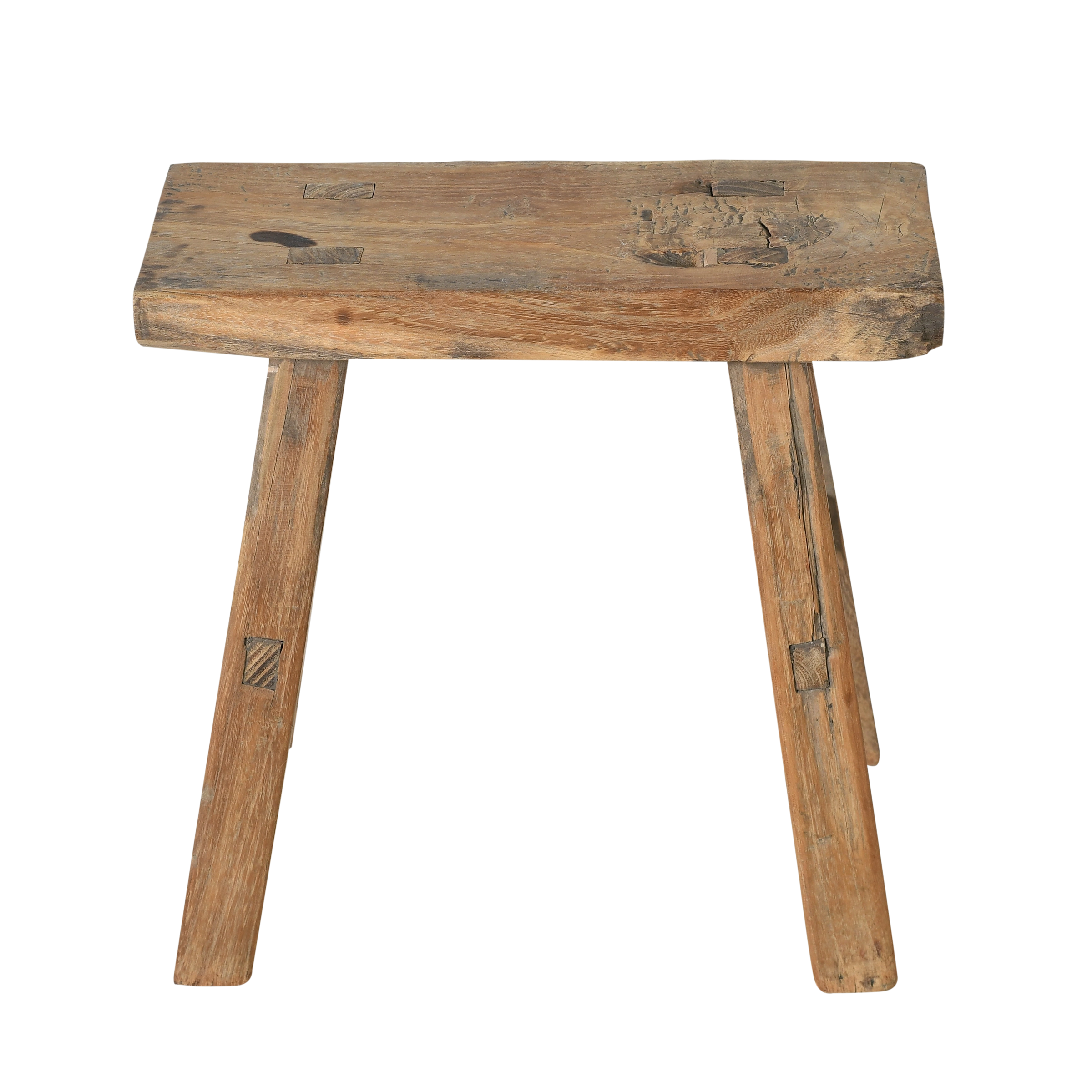 Nuo - Mini tabouret ancien en orme n°33