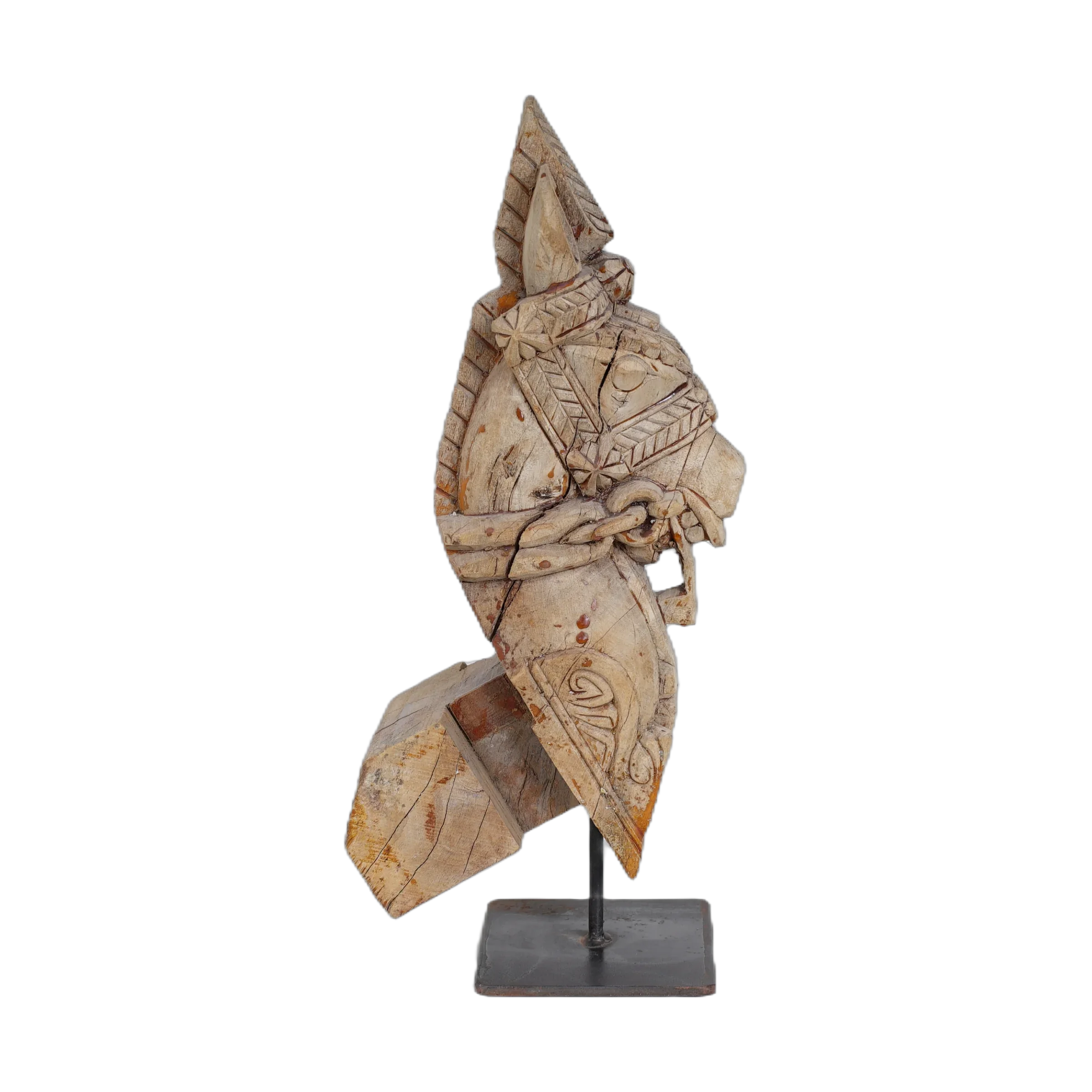 Ashva - Protomé de cheval en bois n°31 - vue 4