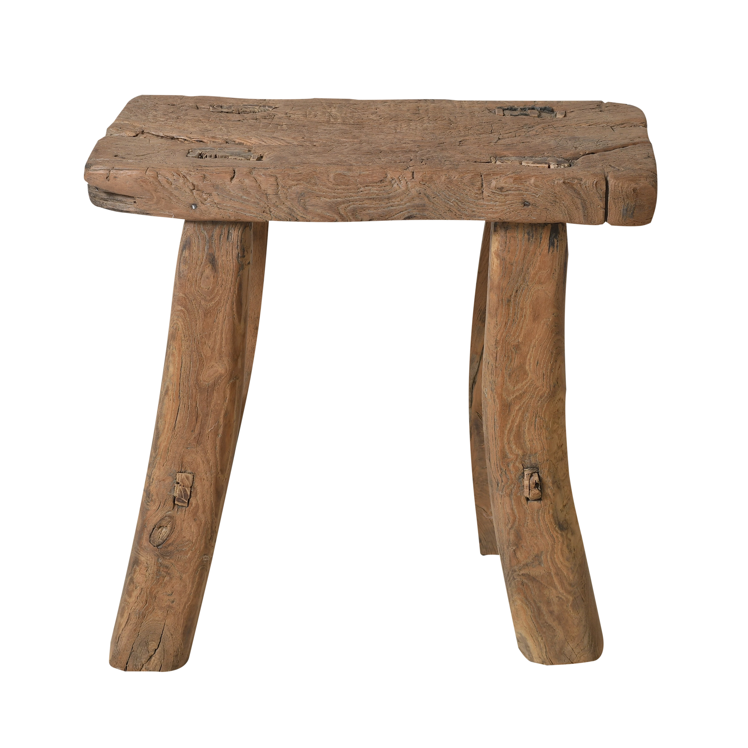Zin - Tabouret chinois ancien en orme n°11