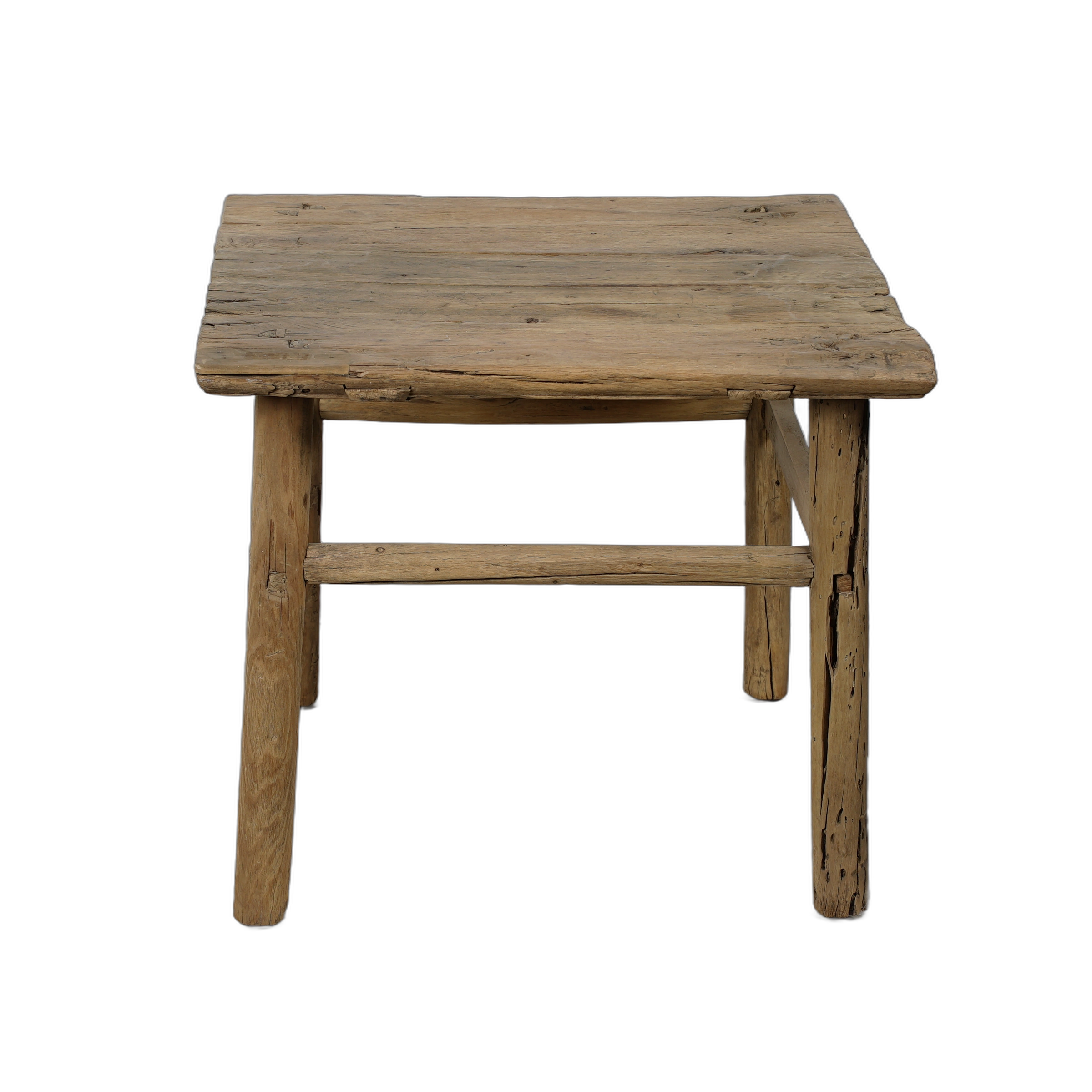 Jining - Table d'appoint carrée en orme n°3 - vue 8