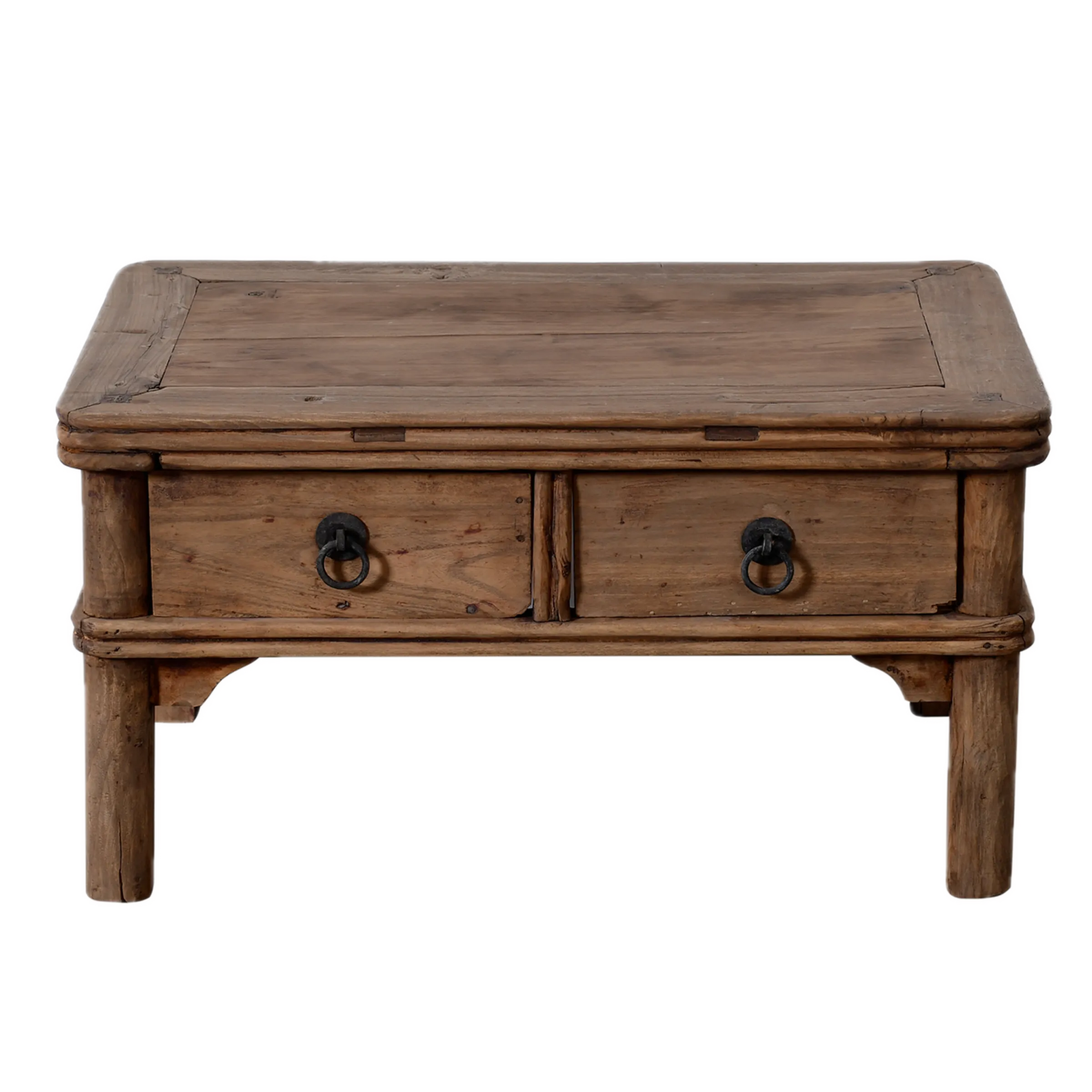 Linyi – Table de chevet chinoise en orme ancien n°4