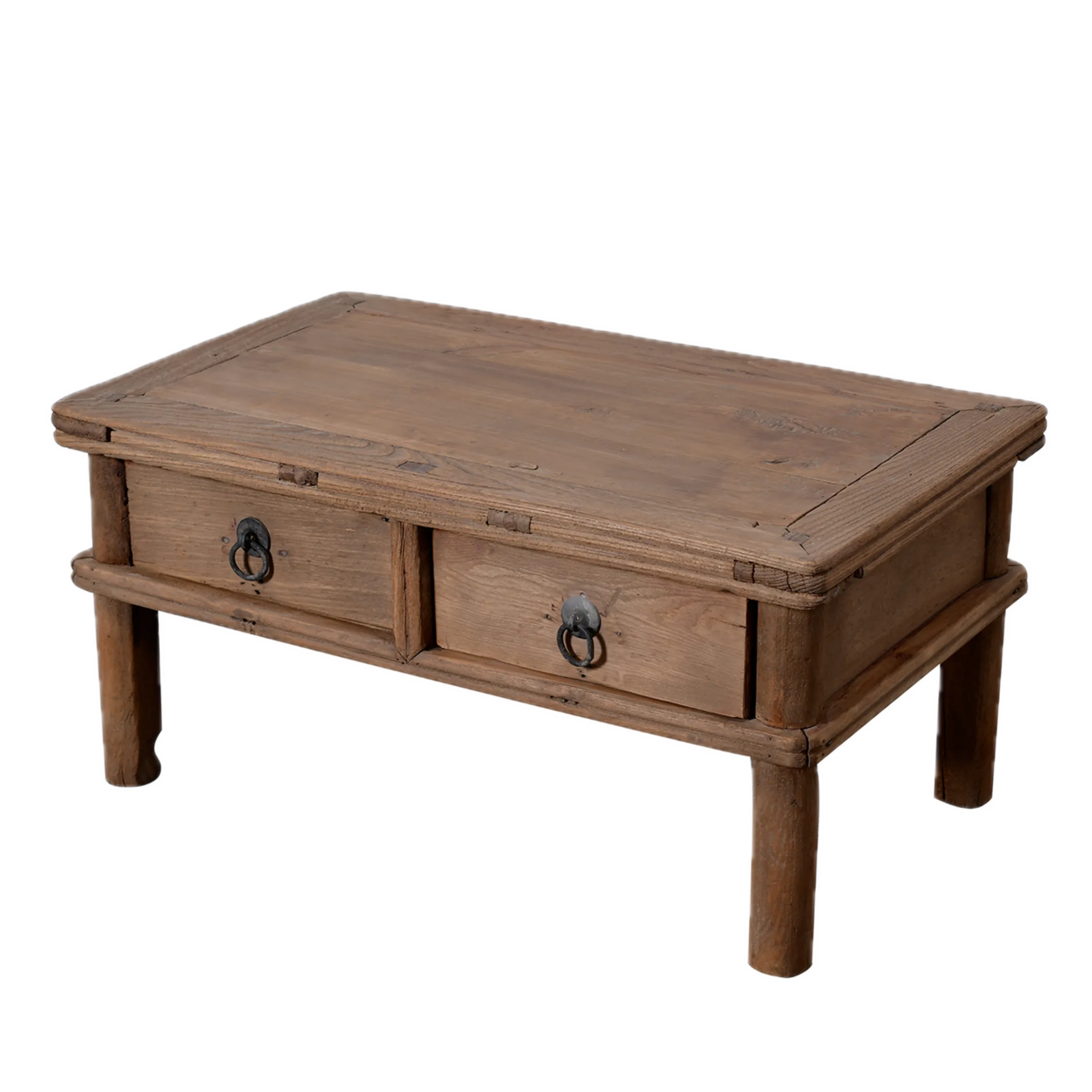 Linyi – Table de chevet chinoise en orme ancien n°5