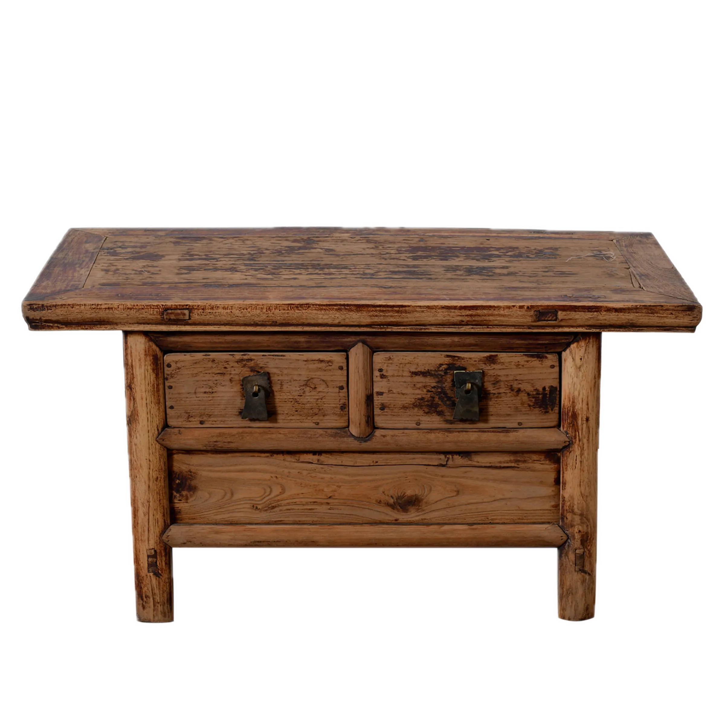 Linyi – Table de chevet chinoise en orme ancien n°7