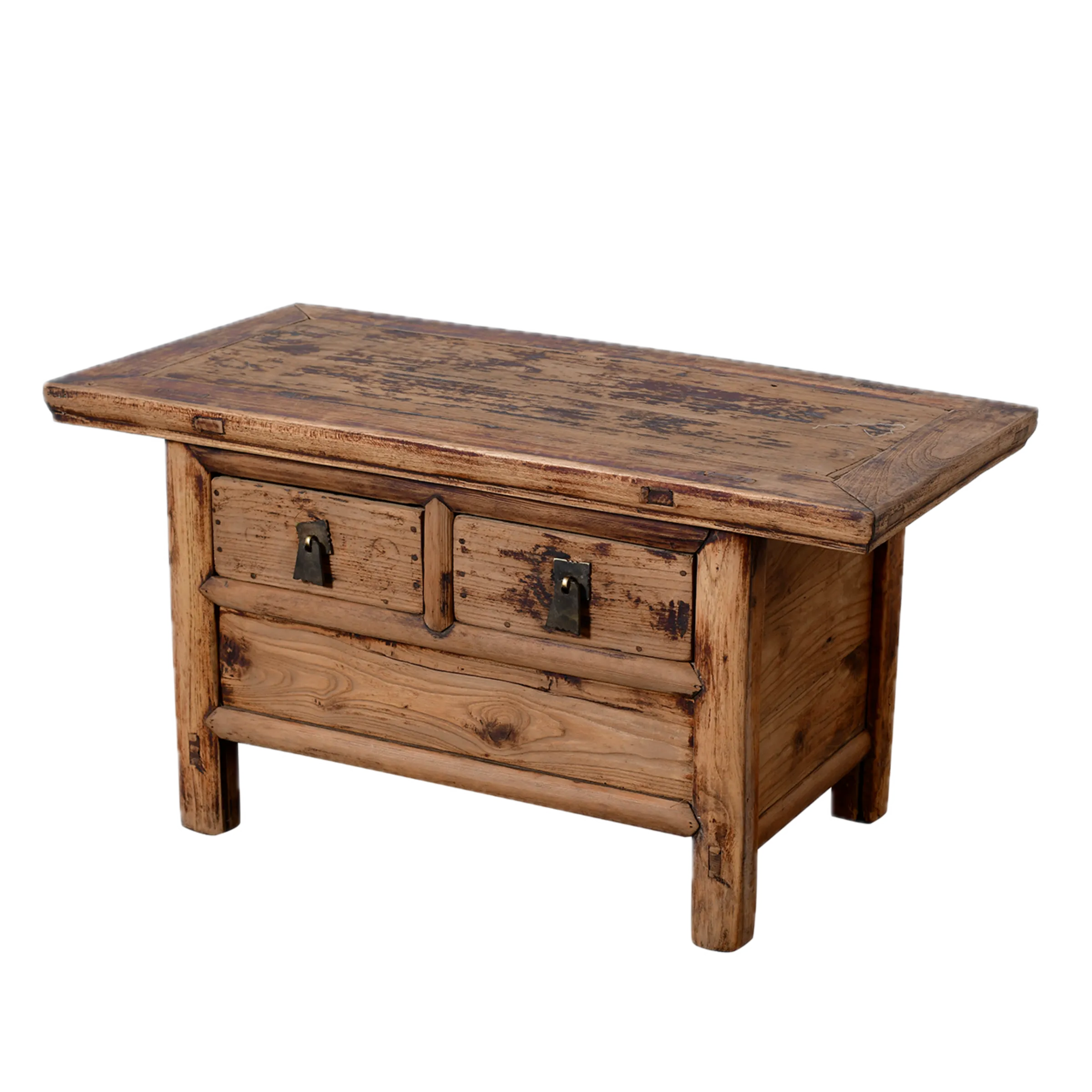 Linyi – Table de chevet chinoise en orme ancien n°7