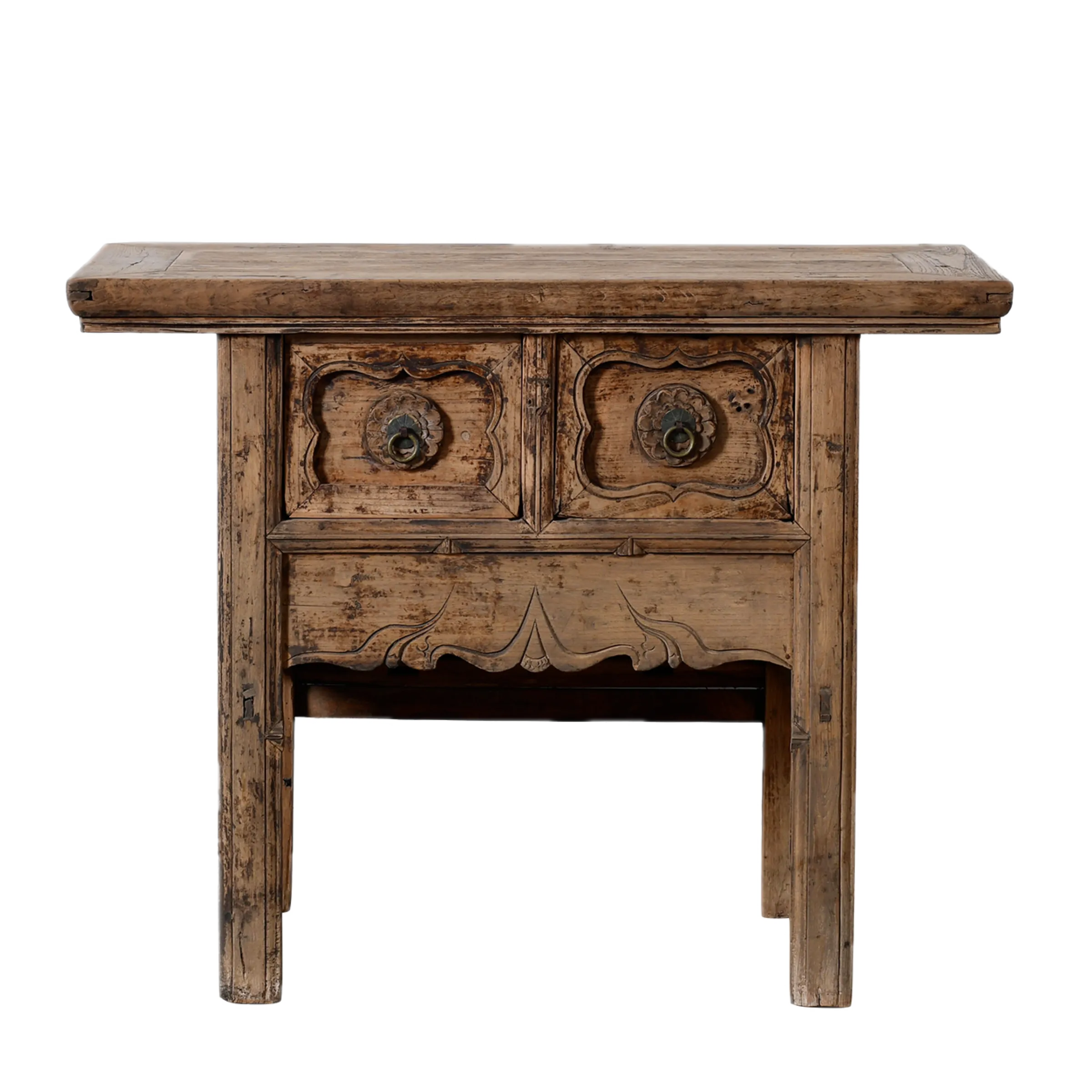Huojia - Petite console chinoise vintage en orme n°2