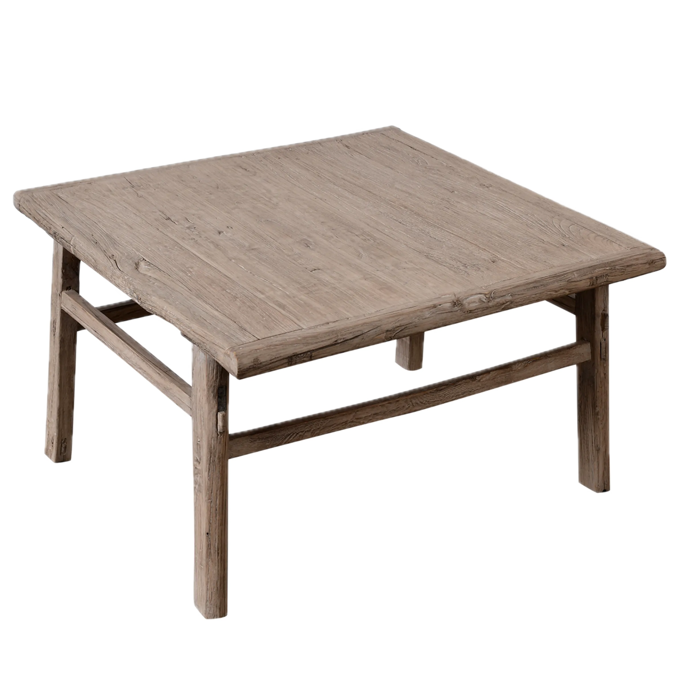 Weifang – Table carrée ancienne en orme massif