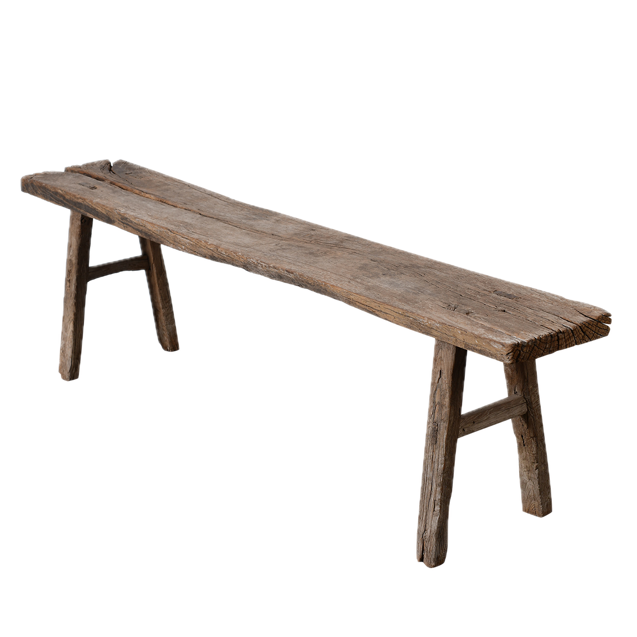 Liyuan - Ancien banc chinois en orme n°1