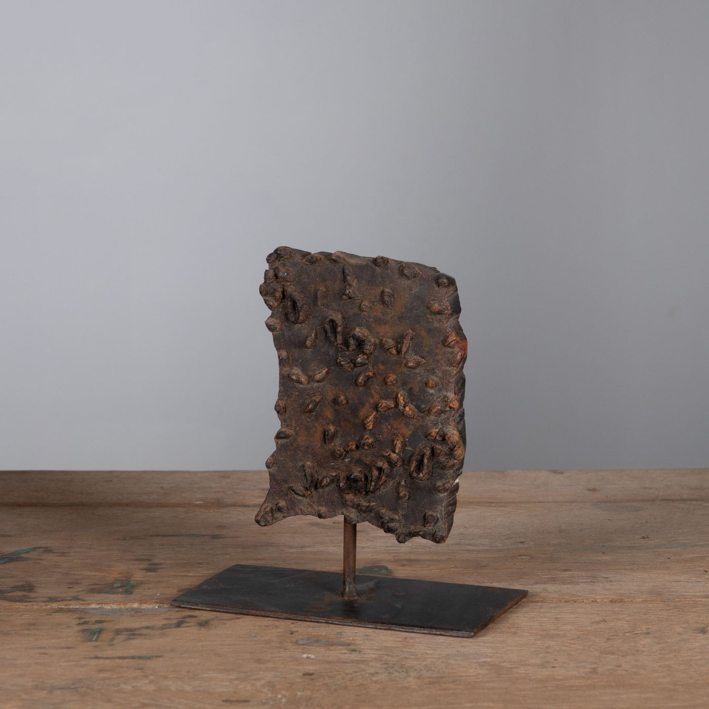 Lakdi - Old BlockPrint Tampon On Stand N ° 8