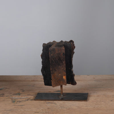 Lakdi - Old BlockPrint Tampon On Stand N ° 8