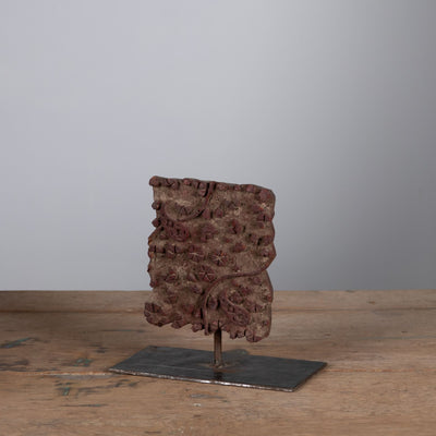 Lakdi - Old BlockPrint Tampon On Stand N ° 9