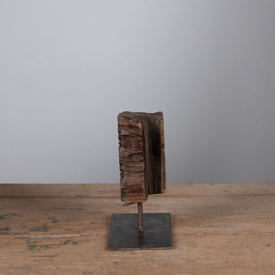 Lakdi - Old BlockPrint Tampon On Stand N ° 10