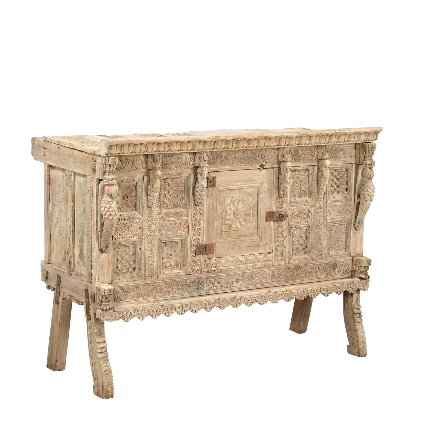 Damchiya Old - Indian Furniture Sculpted N ° 48
