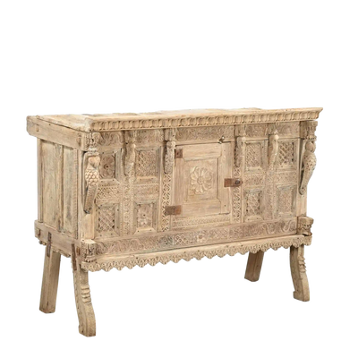 Damchiya Old - Indian Furniture Sculpted N ° 48