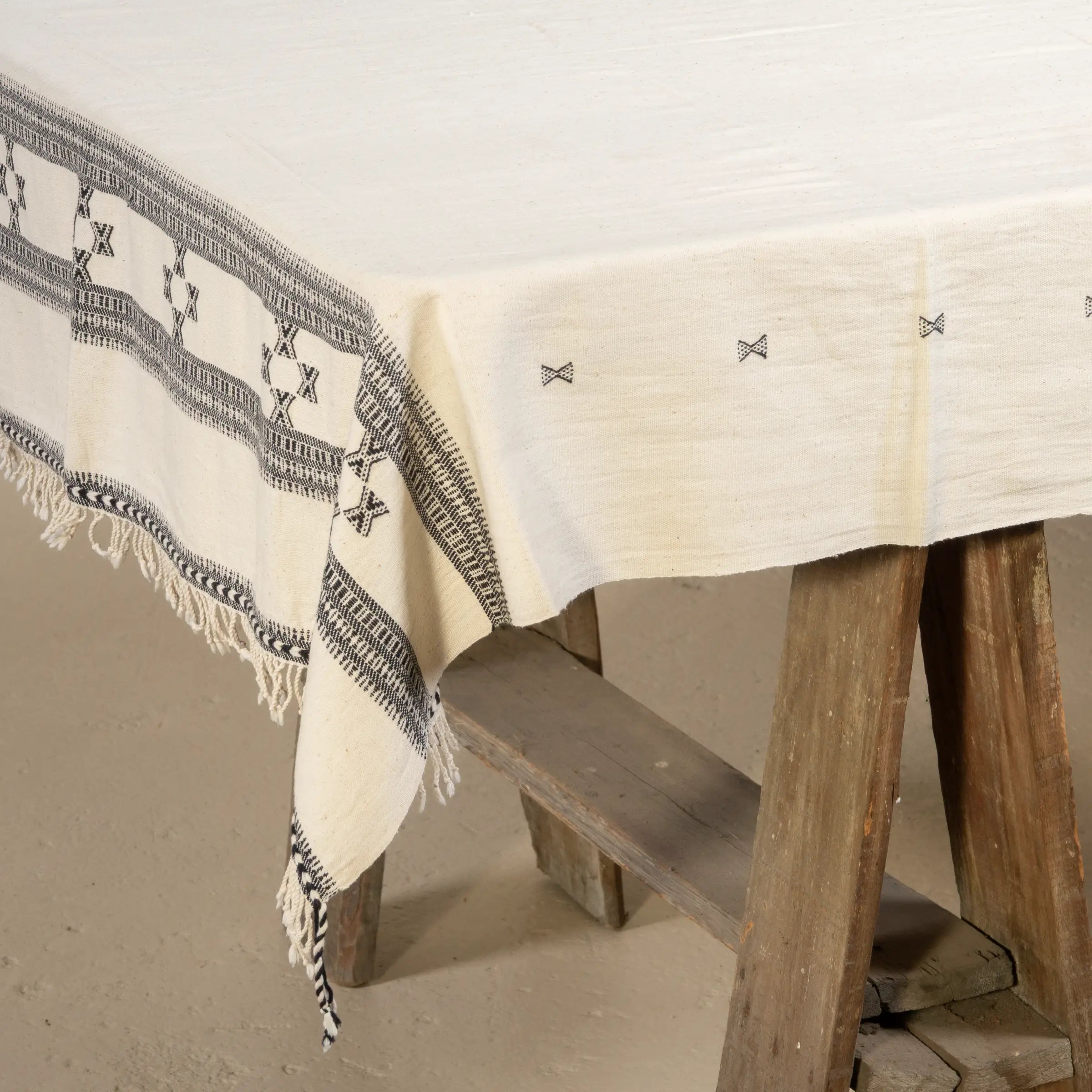 Kukma - Plaid en coton organique tissé à la main