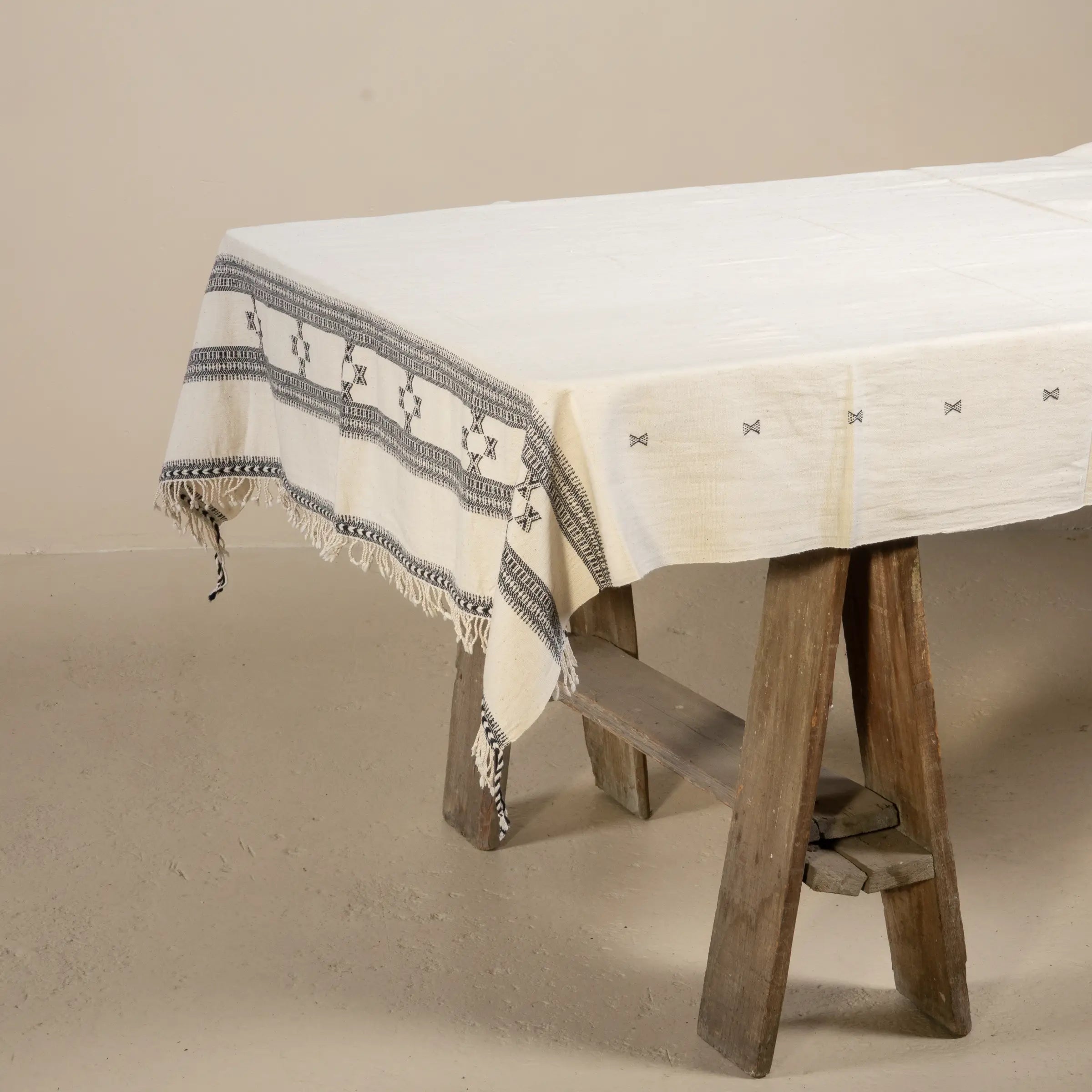 Kukma - Plaid en coton organique tissé à la main