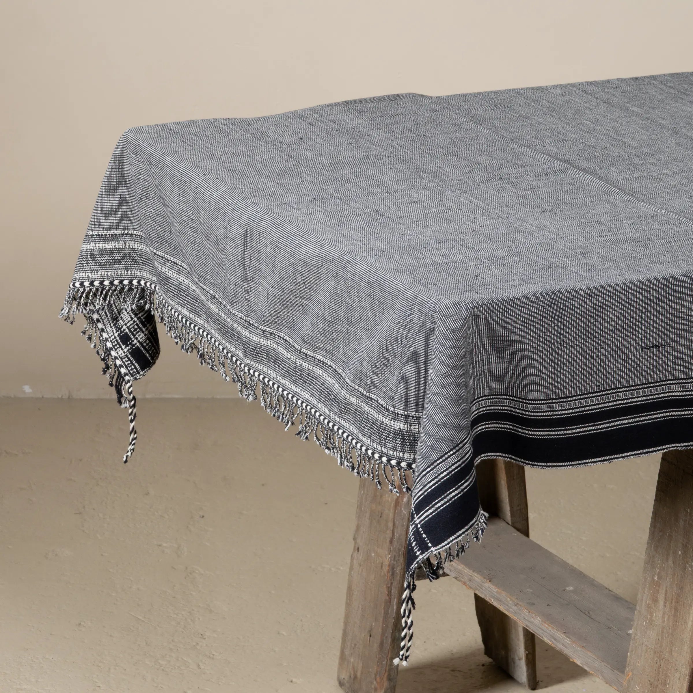 Bahra - Plaid en coton organique tissé à la main