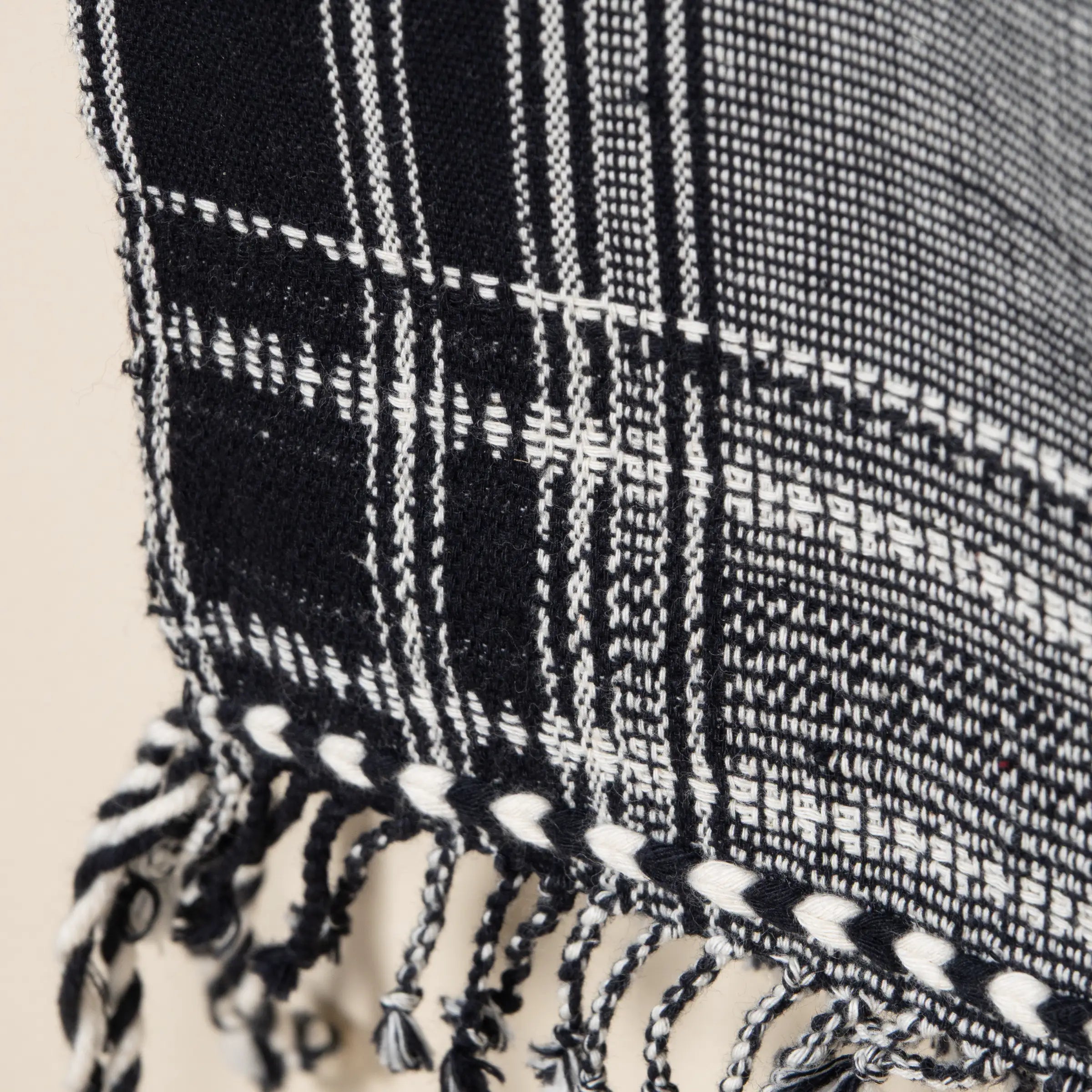 Bahra - Plaid en coton organique tissé à la main