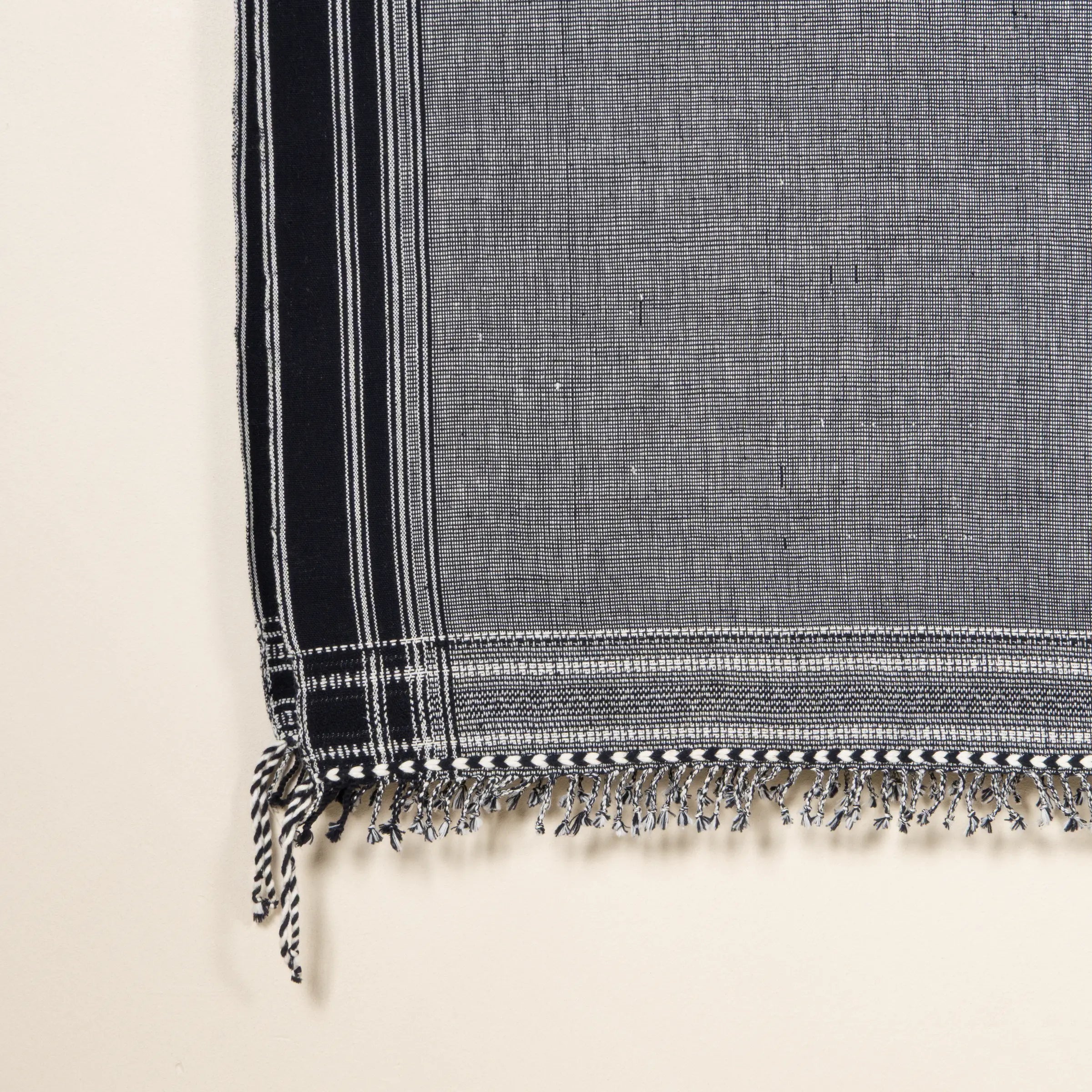 Bahra - Plaid en coton organique tissé à la main