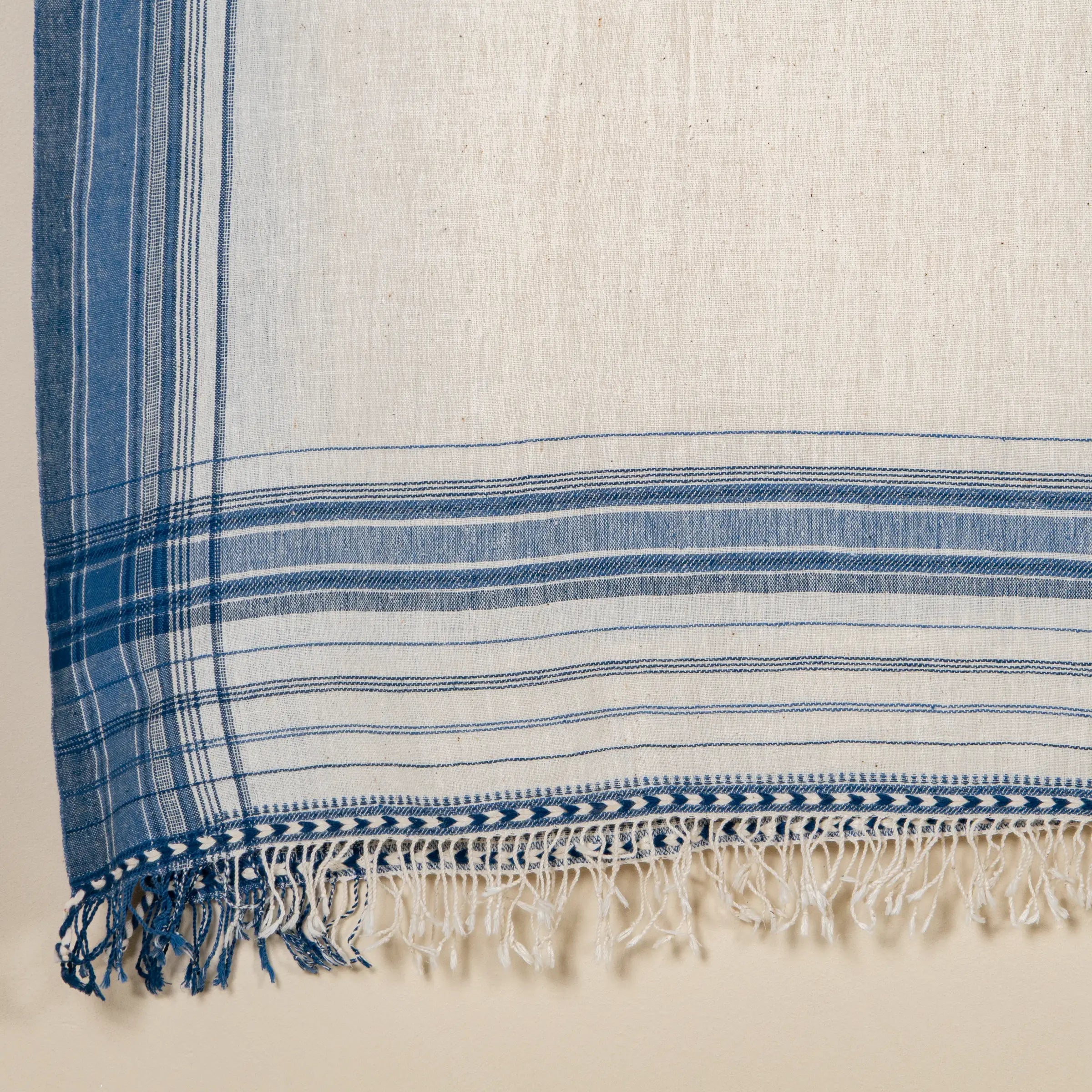 Kabari - Plaid en coton organique tissé à la main
