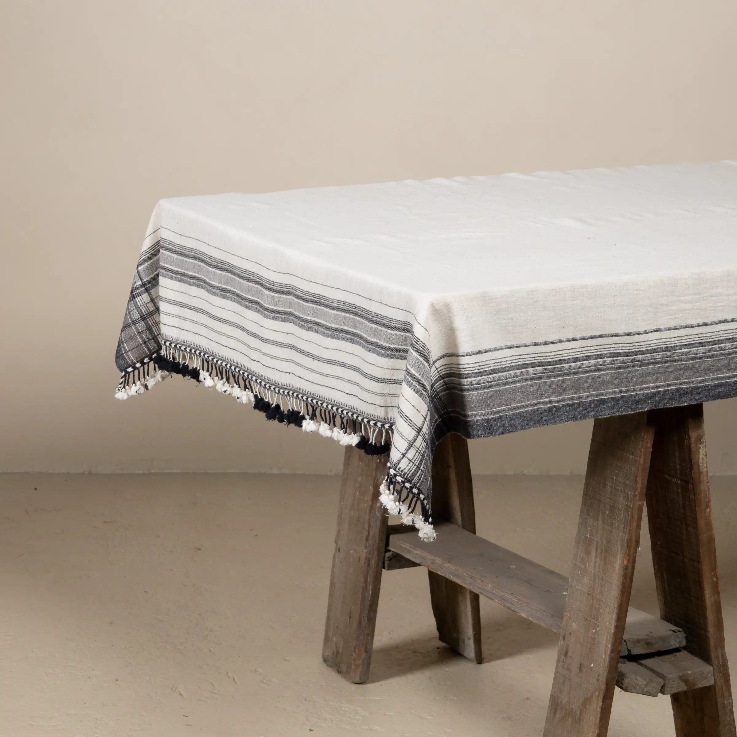 Kabari - Plaid en coton organique tissé à la main