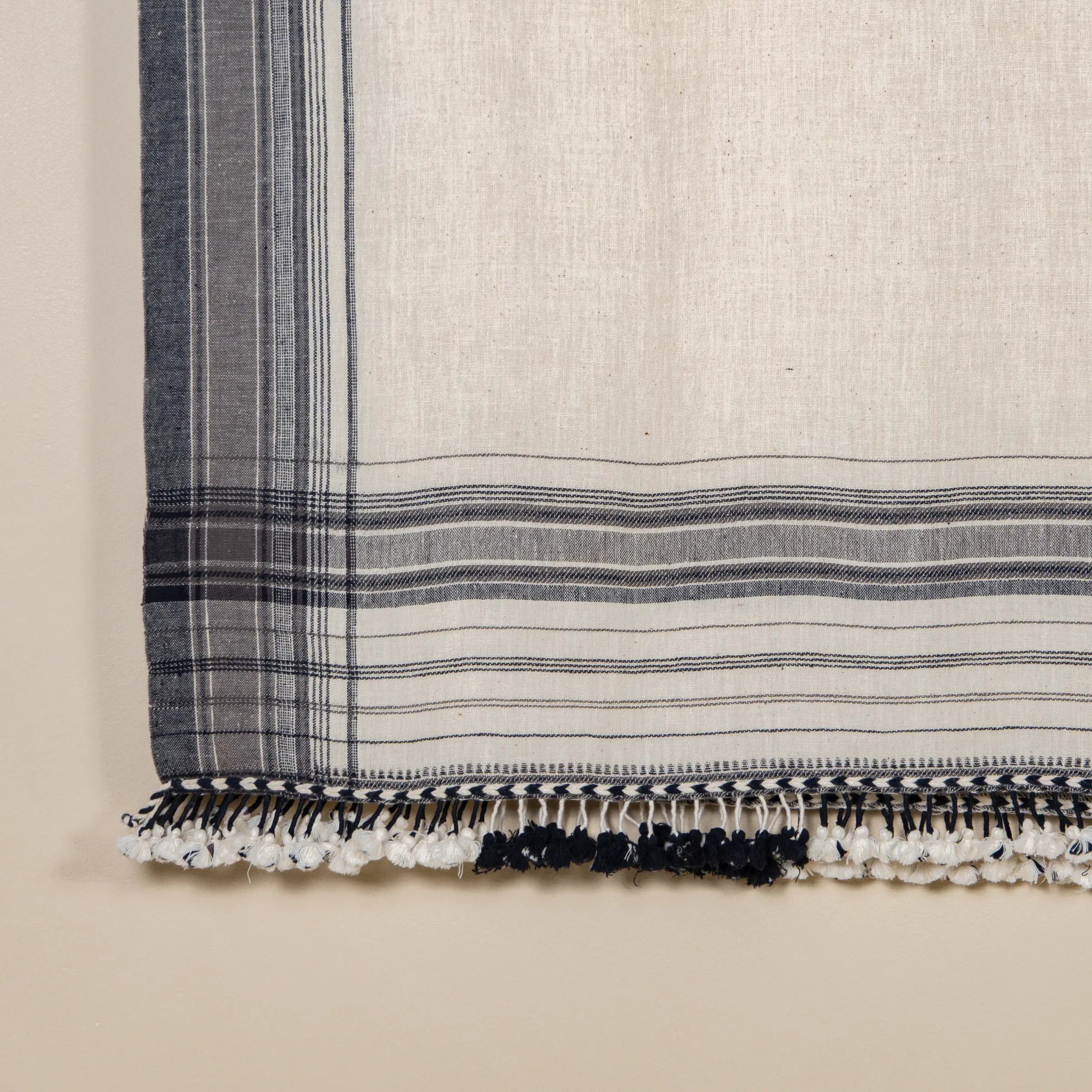 Kabari - Plaid en coton organique tissé à la main