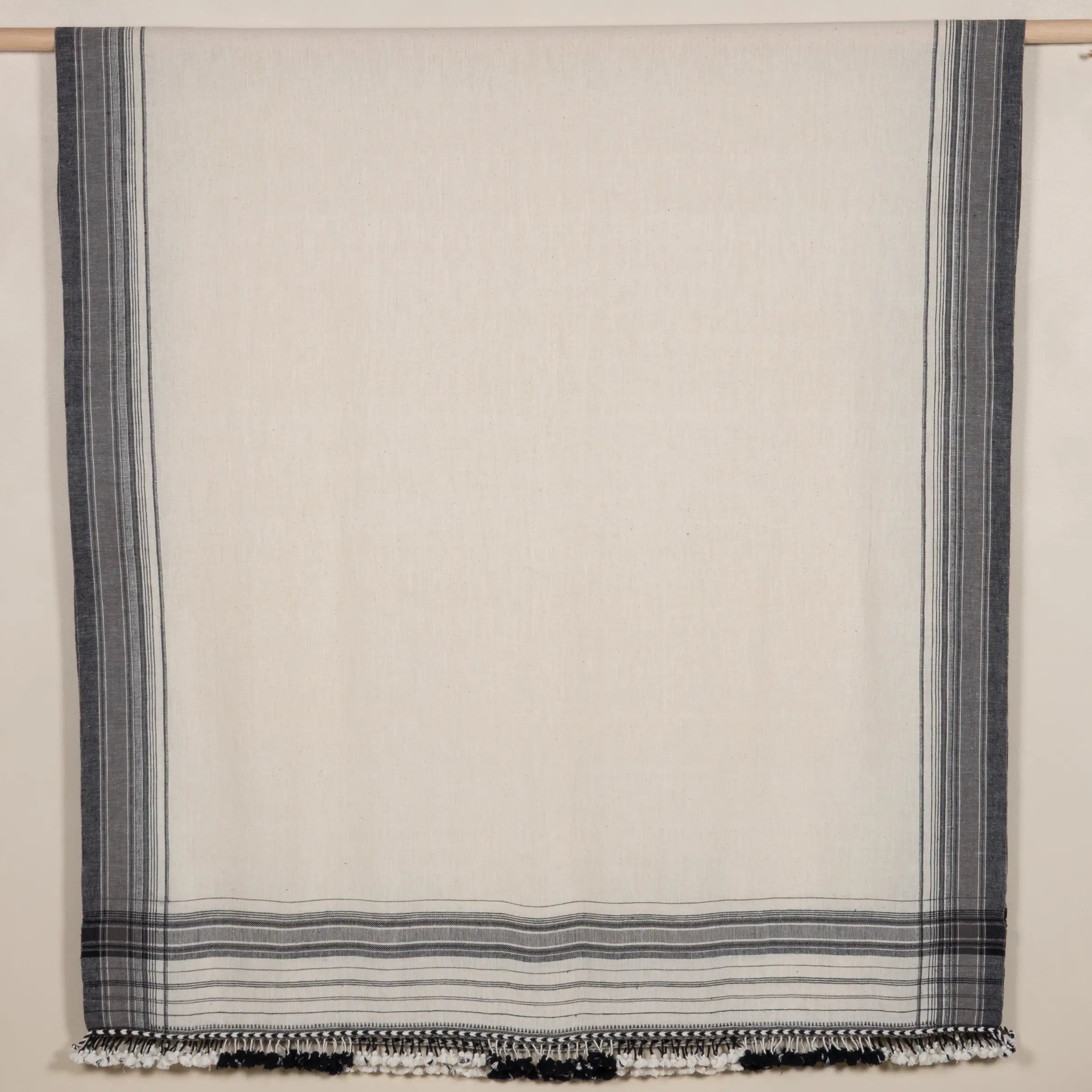 Kabari - Plaid en coton organique tissé à la main