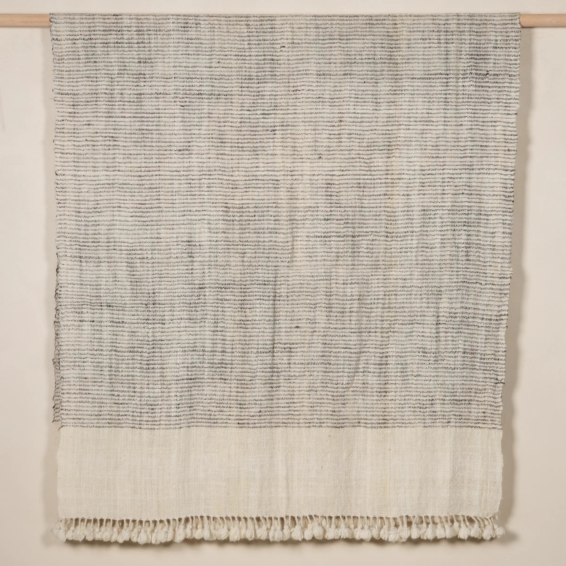 Deshi - Plaid en laine tissé à la main