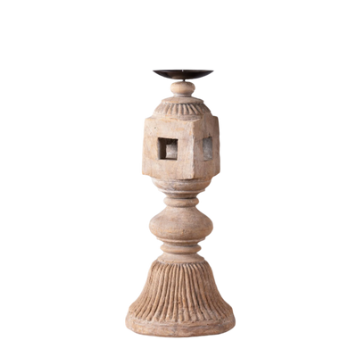 After -sales service - carved wooden candlestick nº2