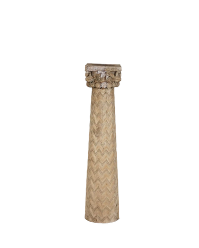 Stambh - Indian wooden candle holder n ° 8